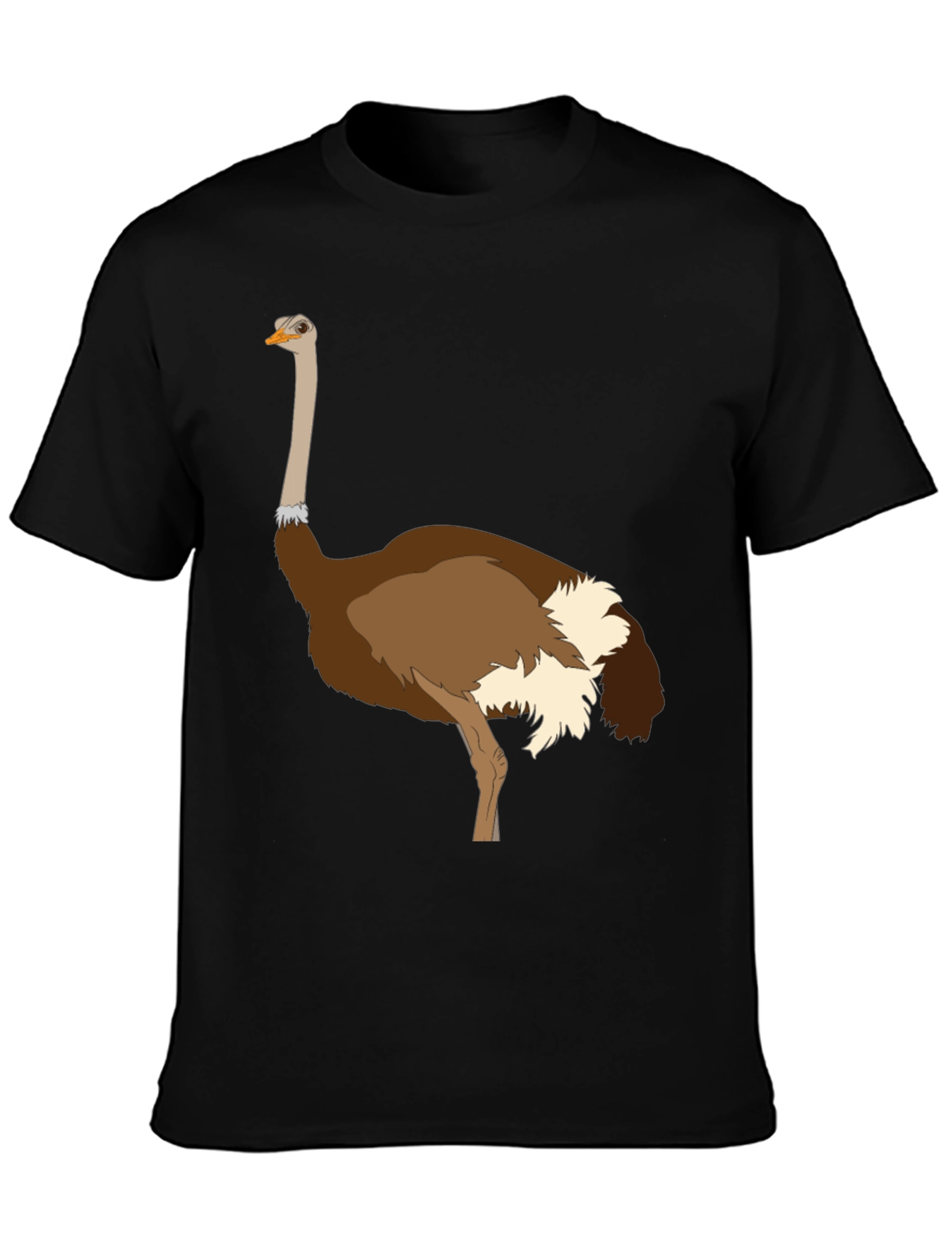 Ostrich Graphic Tee - Unique Bird Design