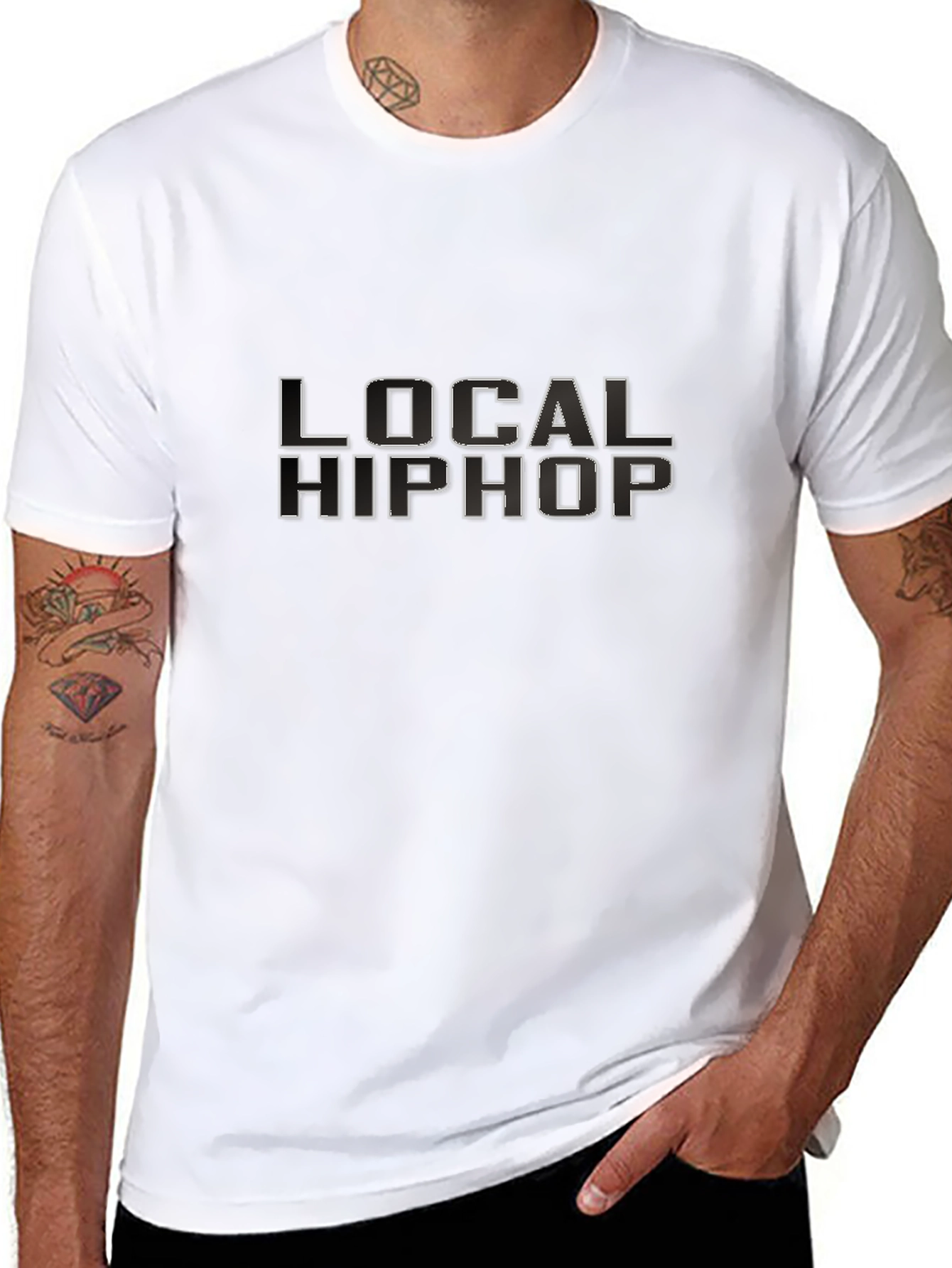 Local HipHop Graphic Tee - Black