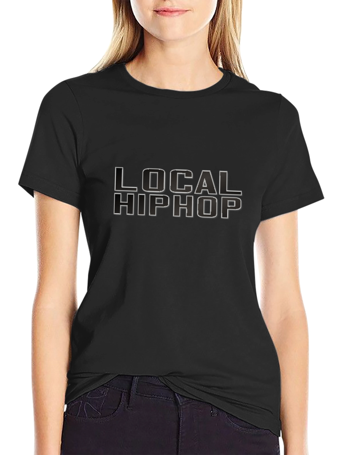 Local HipHop Graphic Tee - Black
