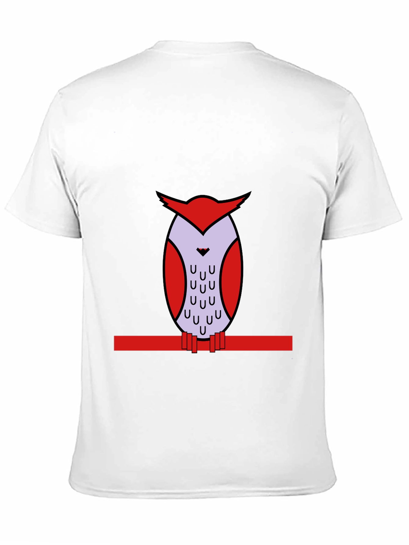 Owl Graphic Print Black T-Shirt