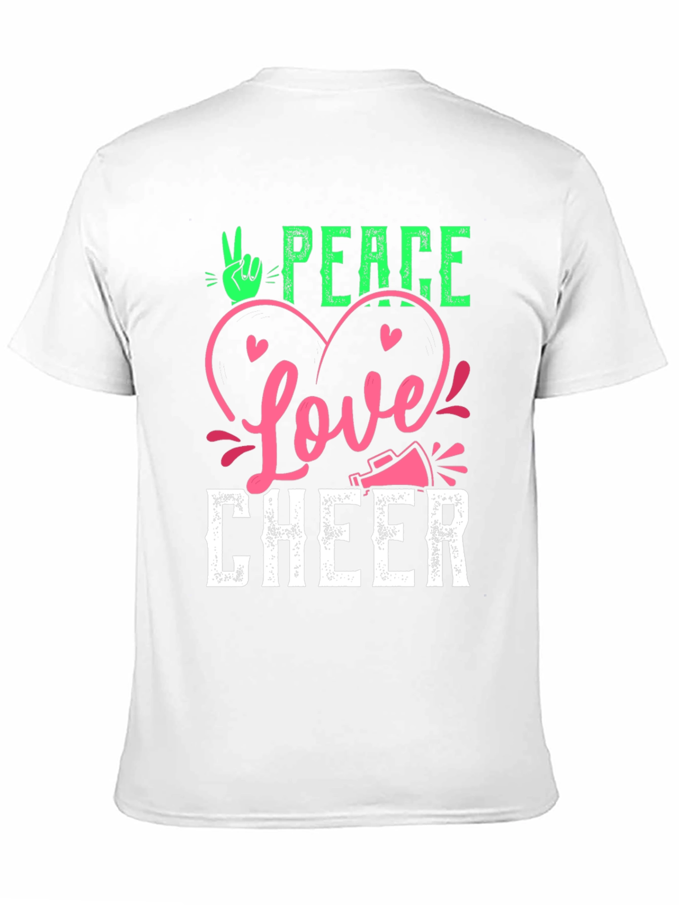 Peace Love Cheer Graphic T-Shirt