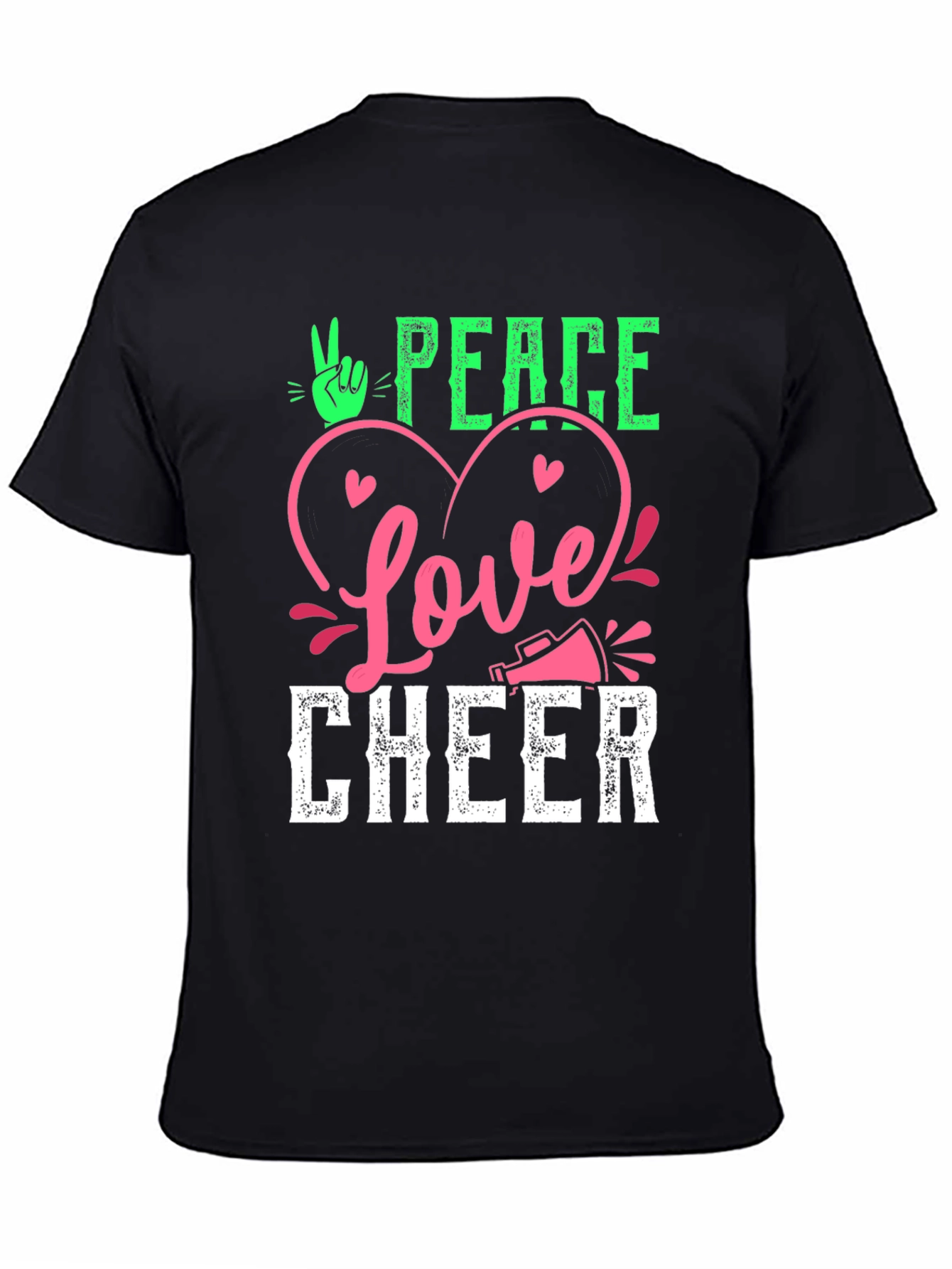Peace Love Cheer Graphic T-Shirt