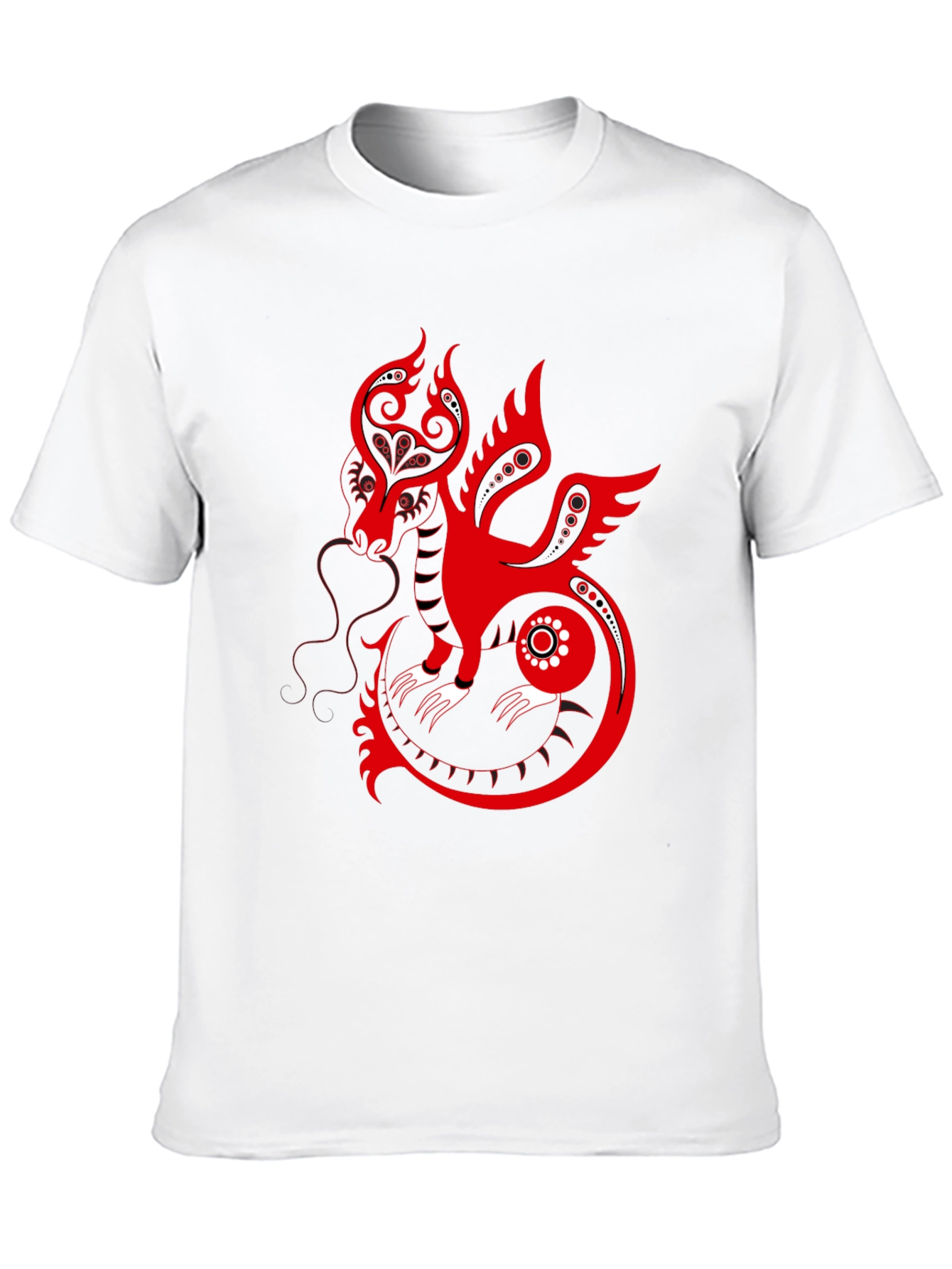 Red Dragon Graphic Print Tee