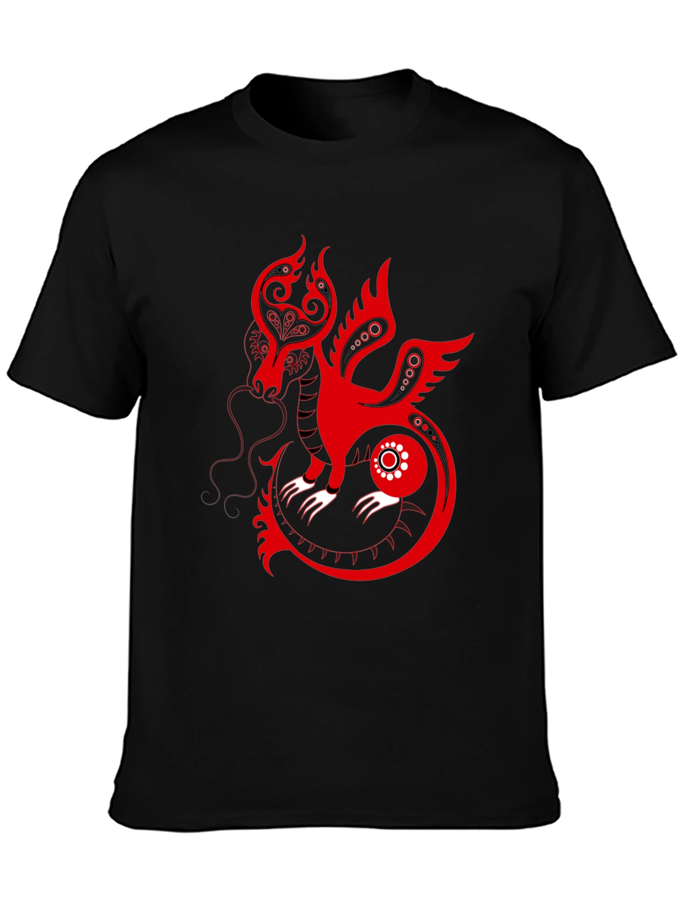 Red Dragon Graphic Print Tee