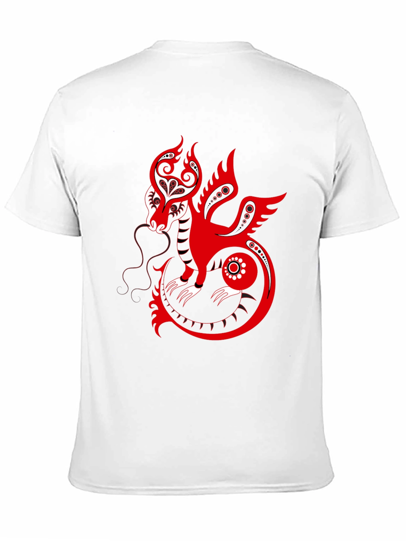 Red Dragon Graphic Print Tee