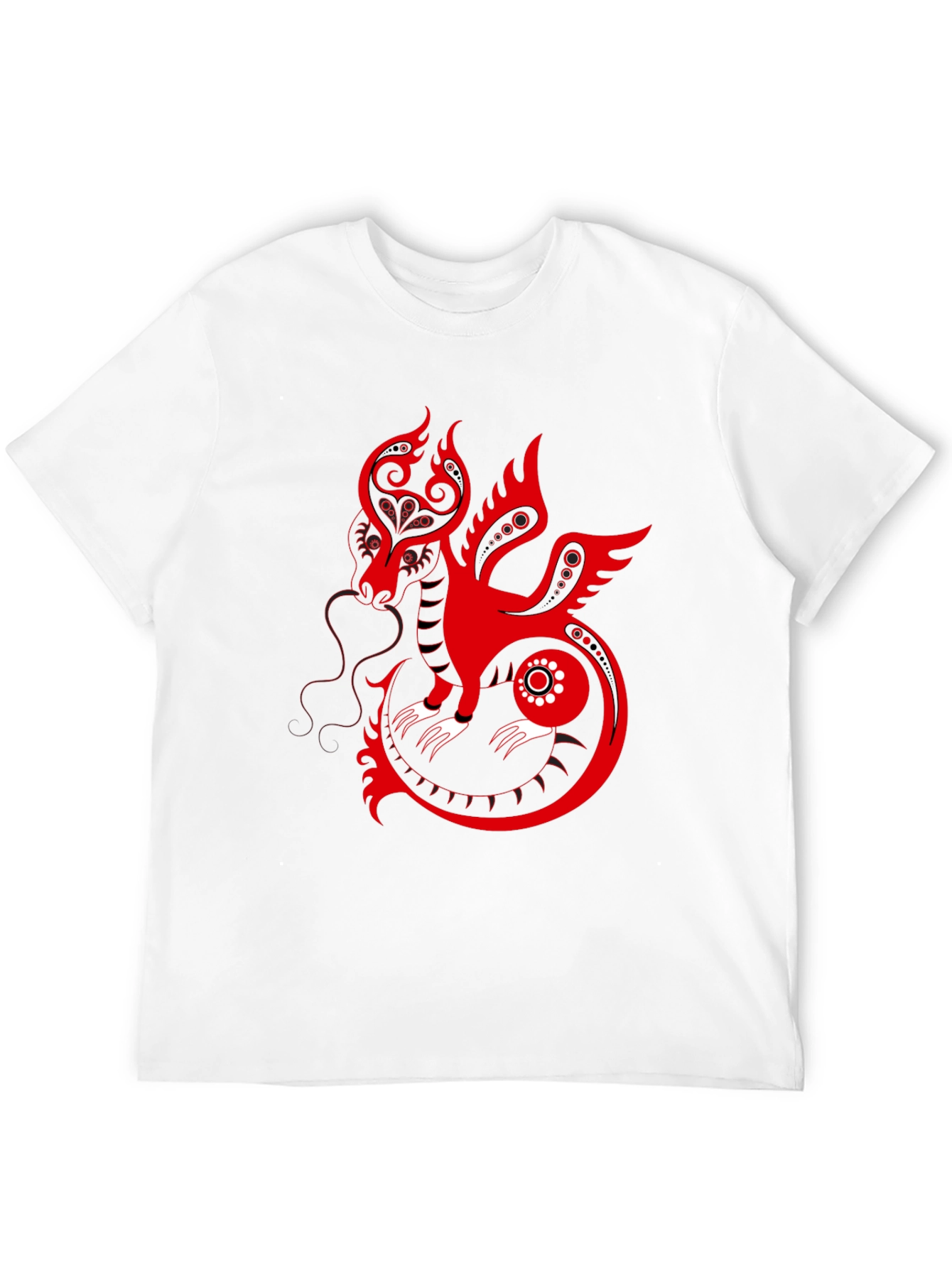 Red Dragon Graphic Print Tee