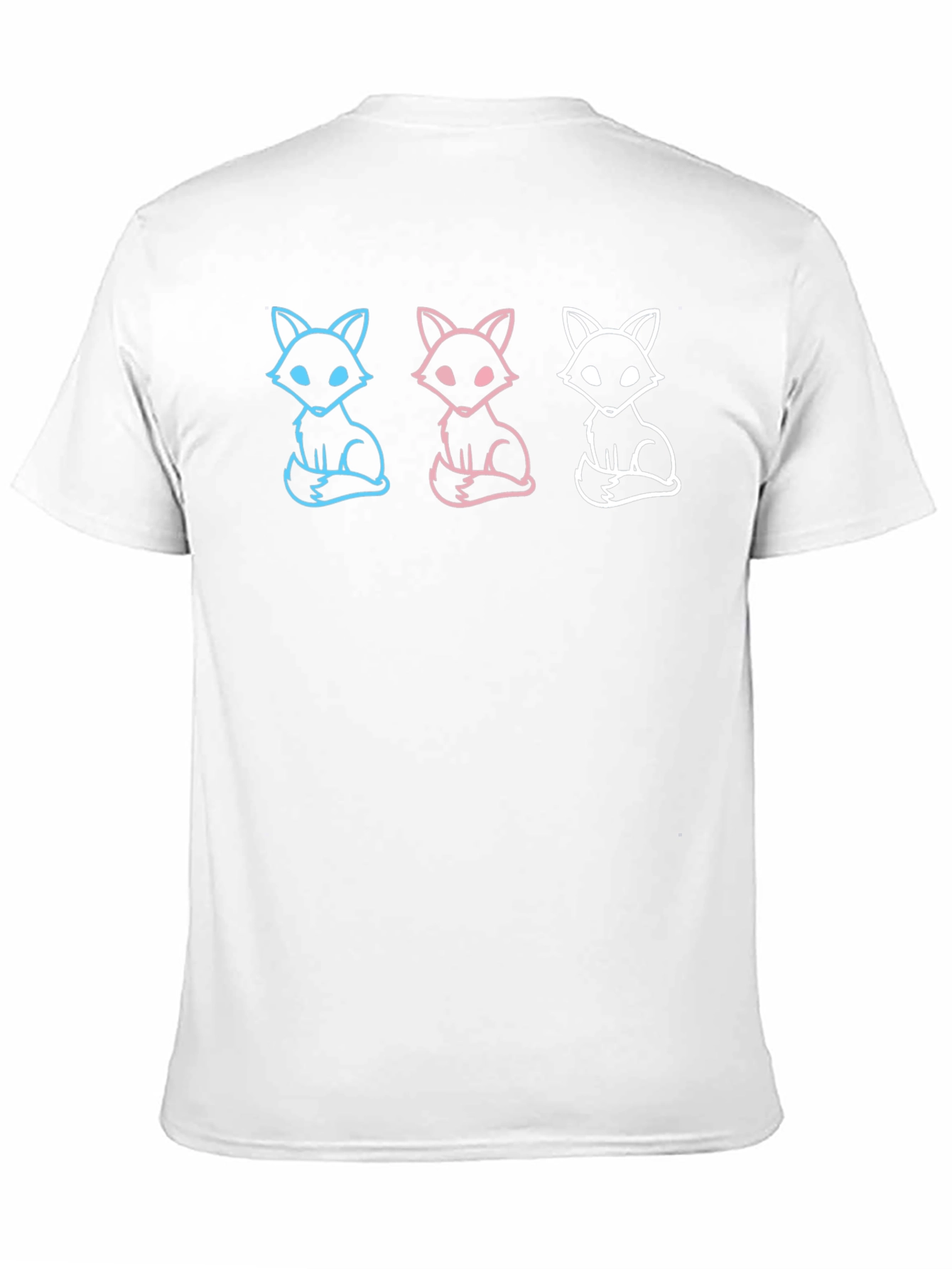 Fox Trio Graphic Tee - Stylish Black T-Shirt