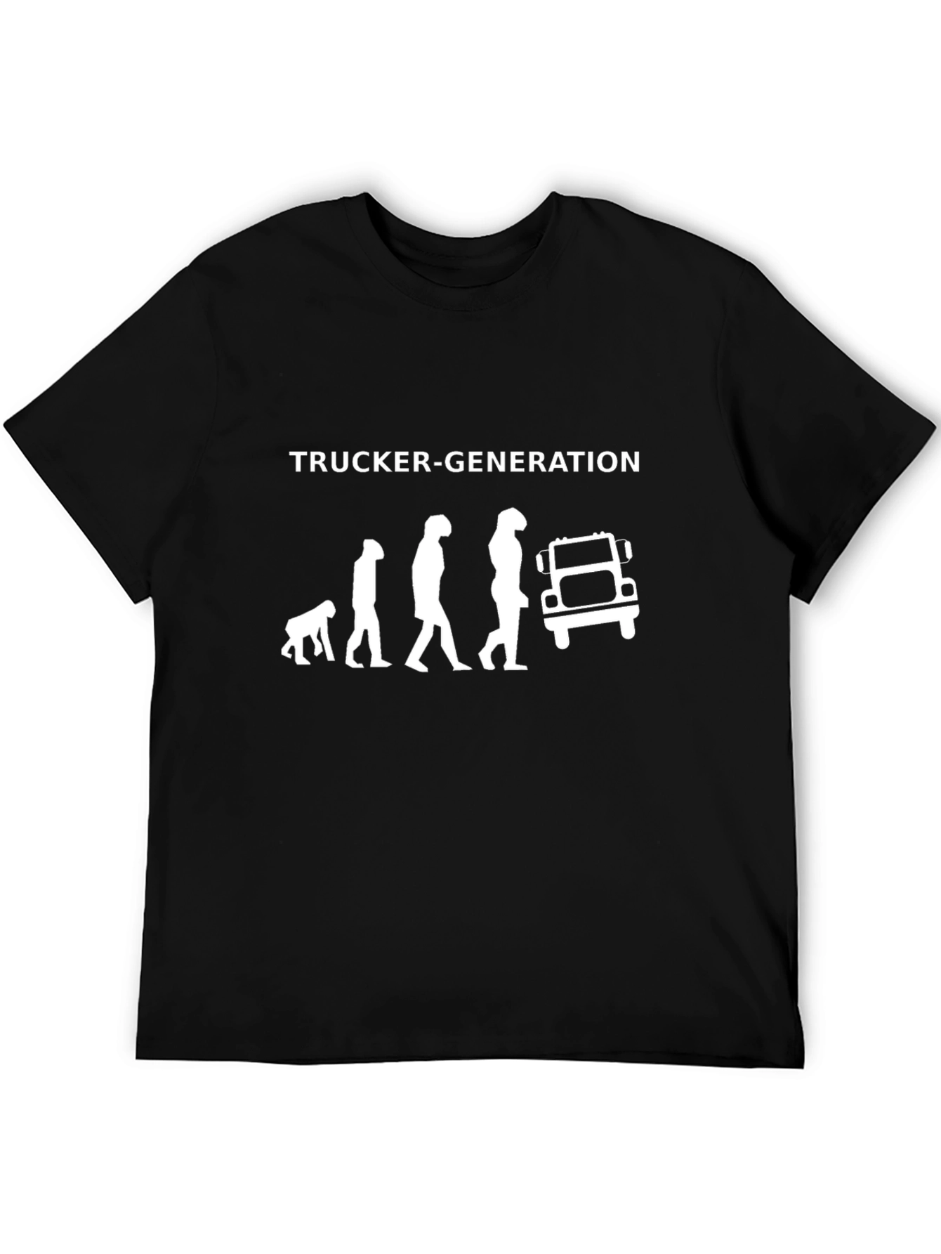 Trucker Evolution Black T-Shirt