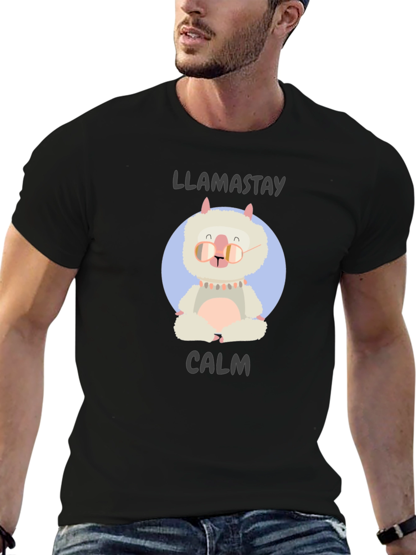 Llamastay Calm Graphic T-Shirt