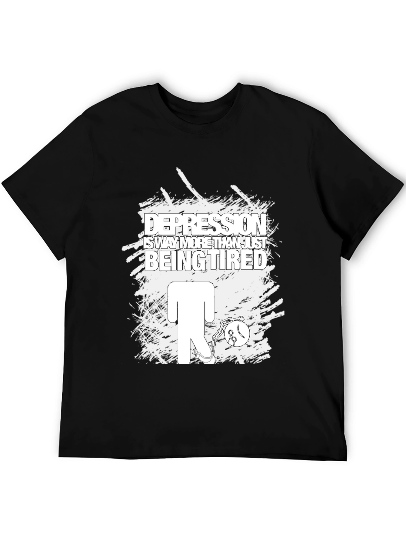 Depression Awareness Graphic Tee - Black
