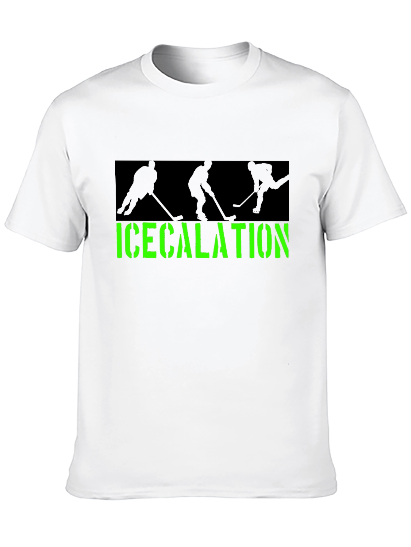 Icecalation Hockey Graphic T-Shirt - Black