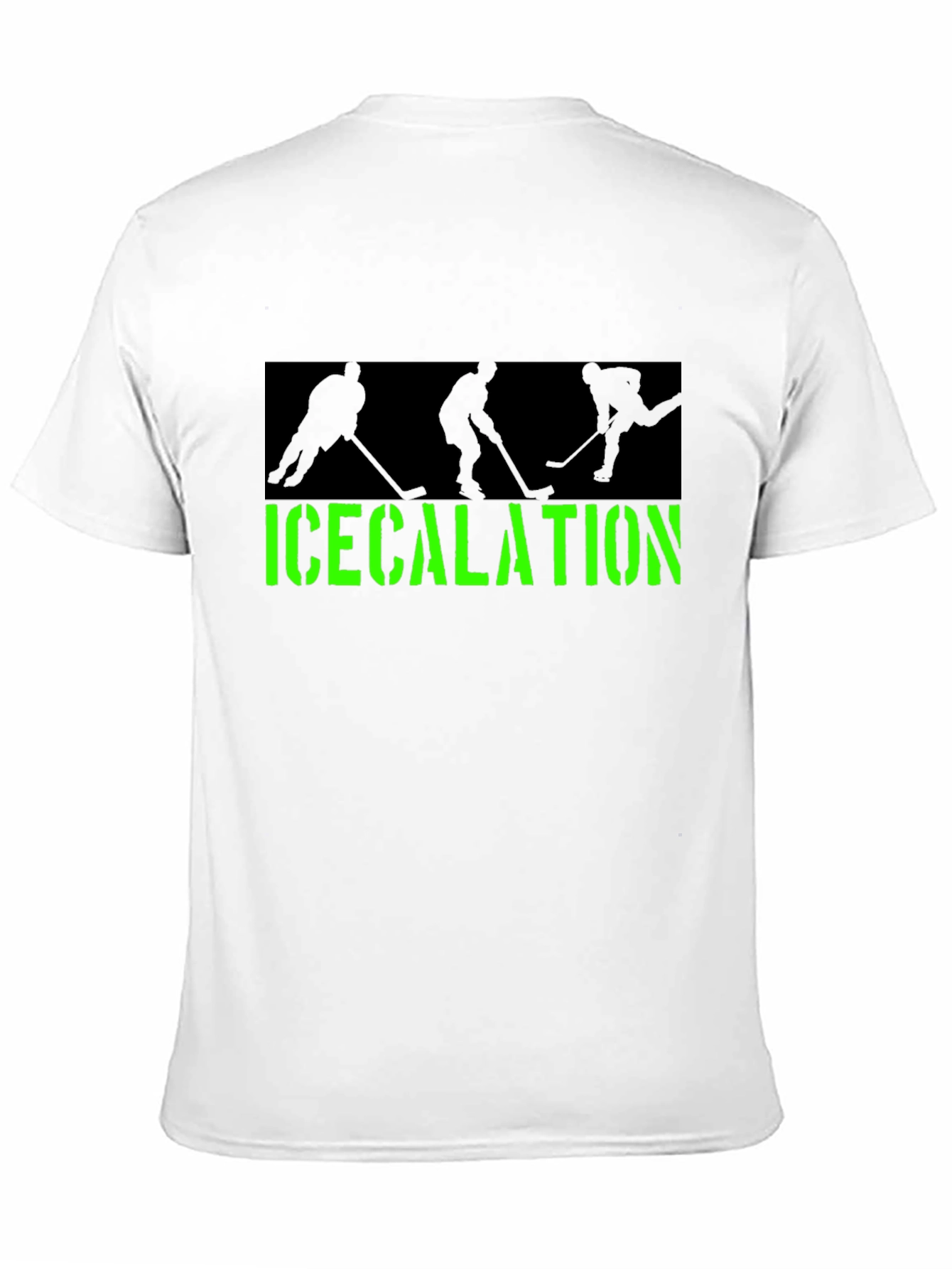 Icecalation Hockey Graphic T-Shirt - Black