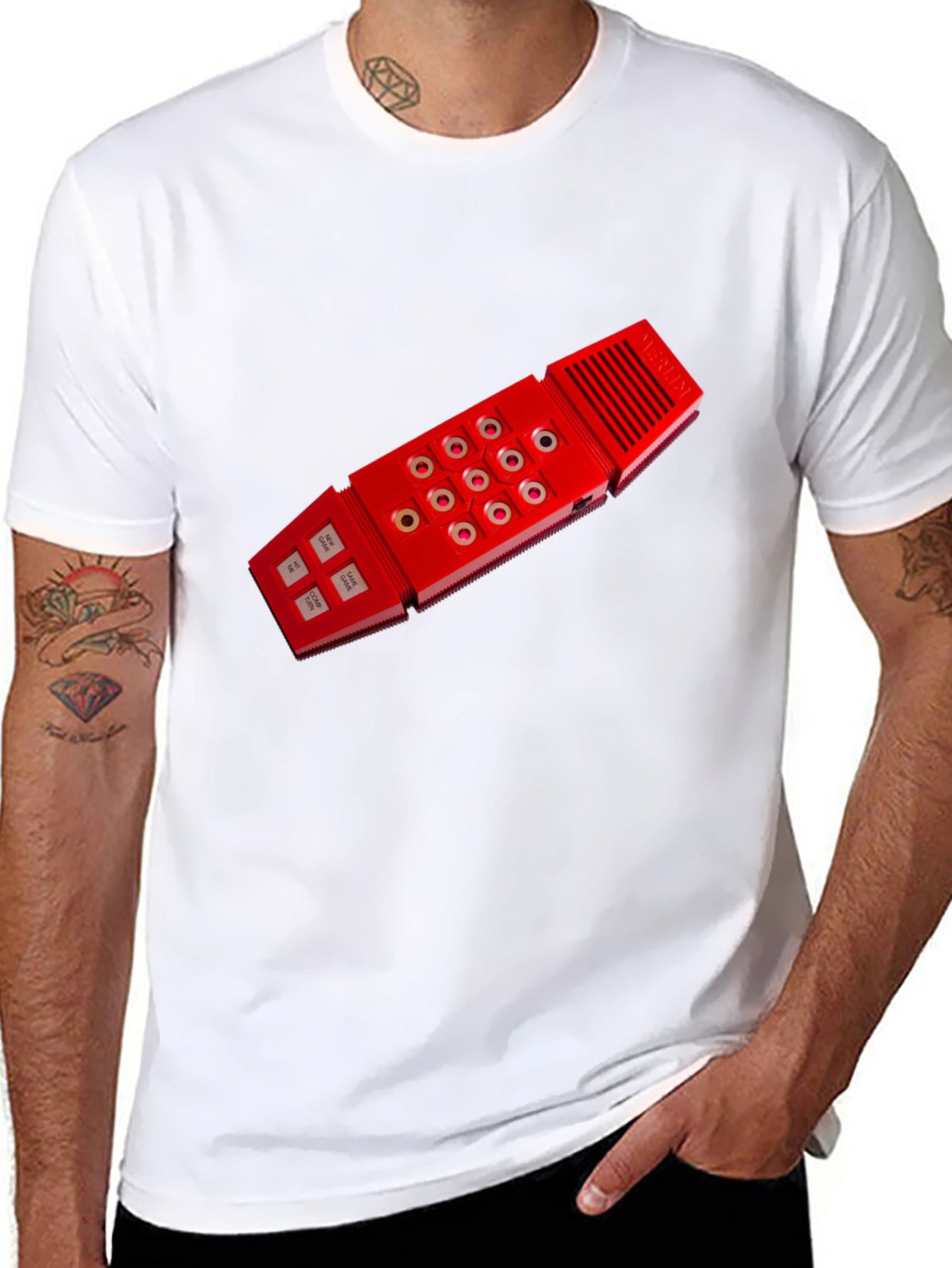Retro Cassette Player T-Shirt - Black