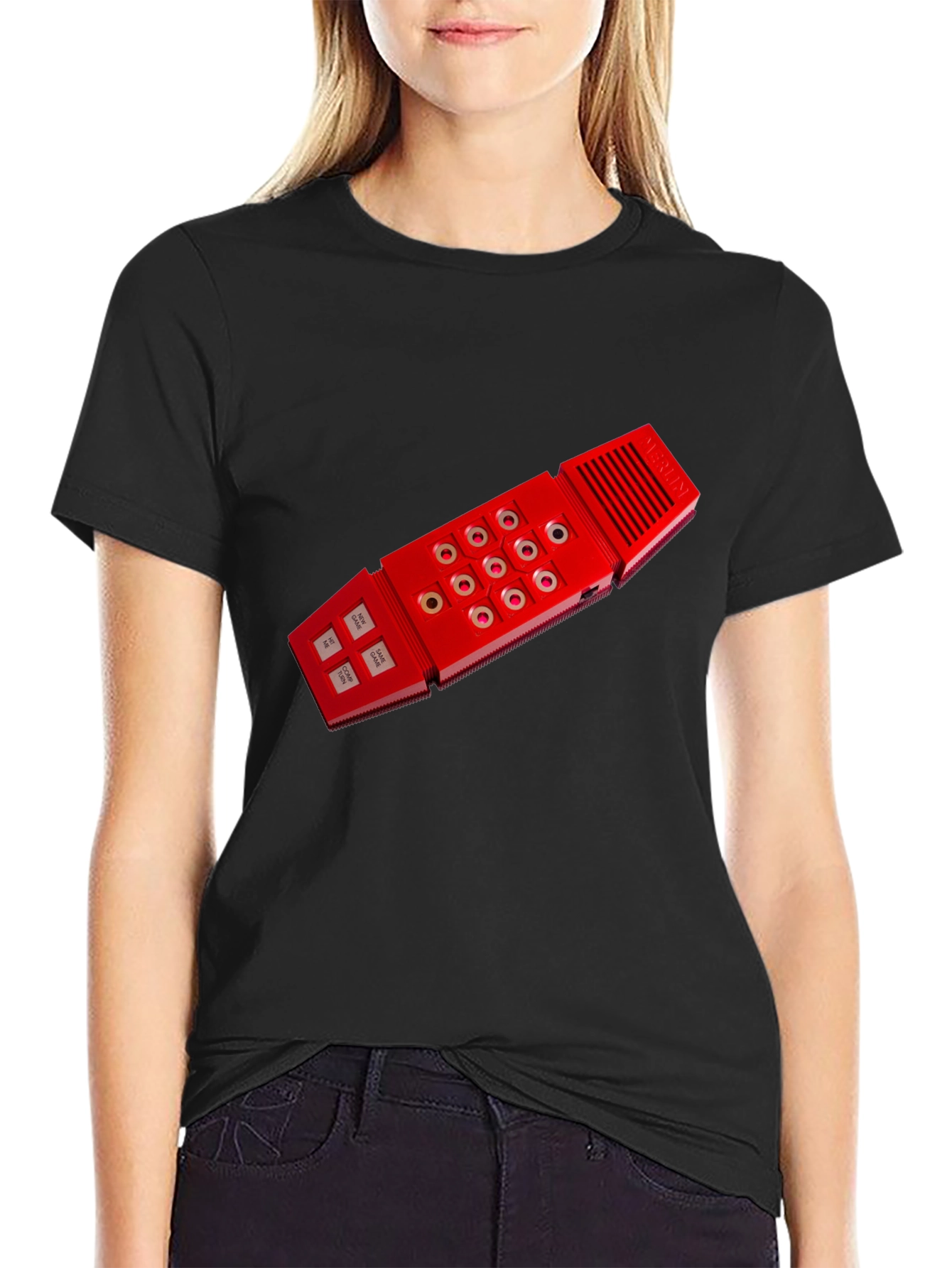 Retro Cassette Player T-Shirt - Black