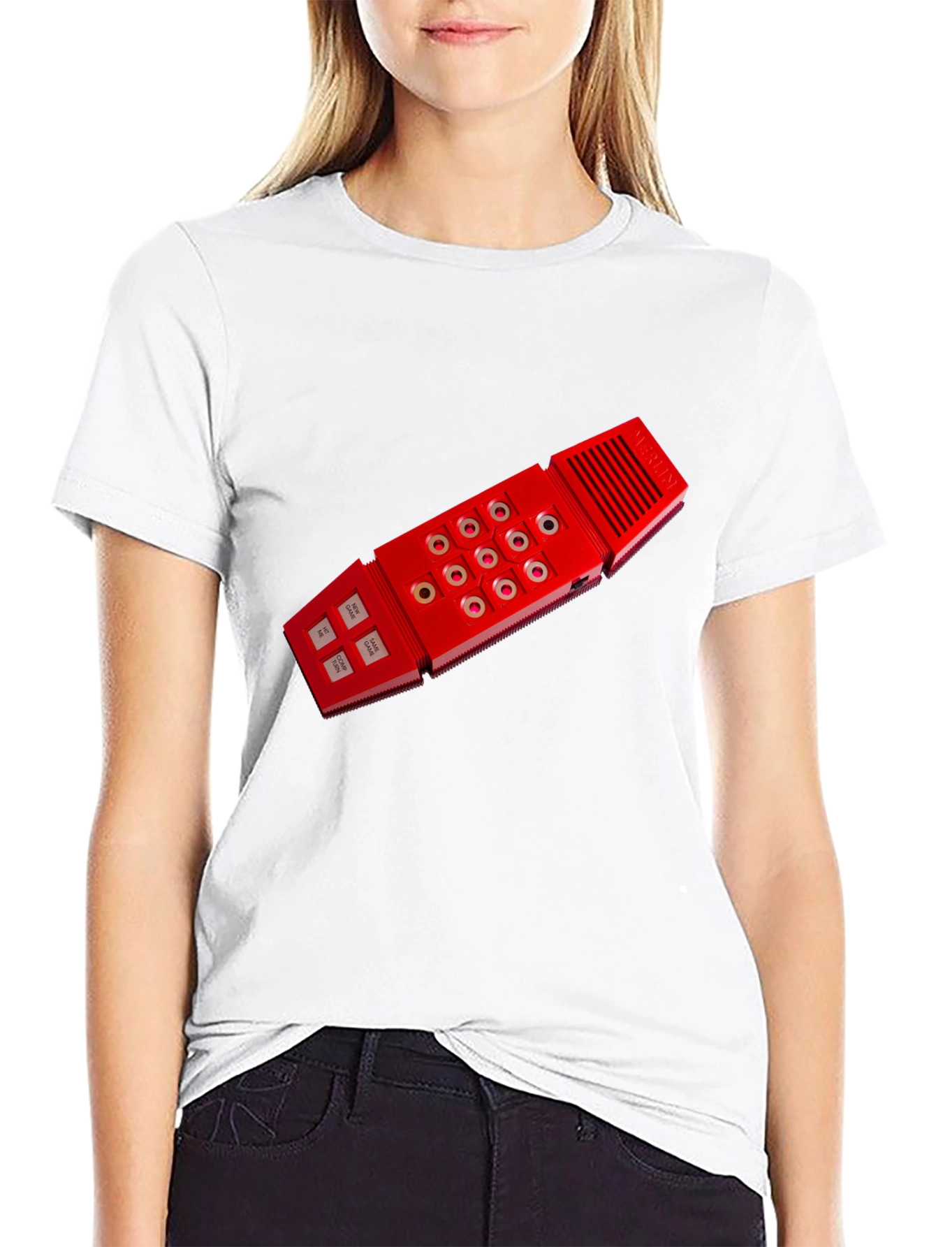 Retro Cassette Player T-Shirt - Black
