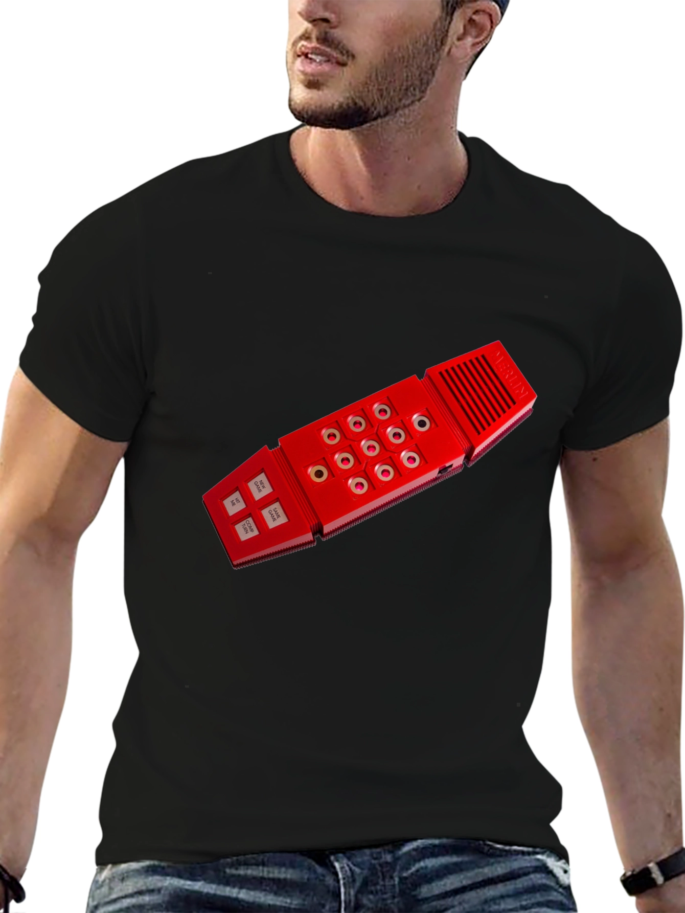 Retro Cassette Player T-Shirt - Black