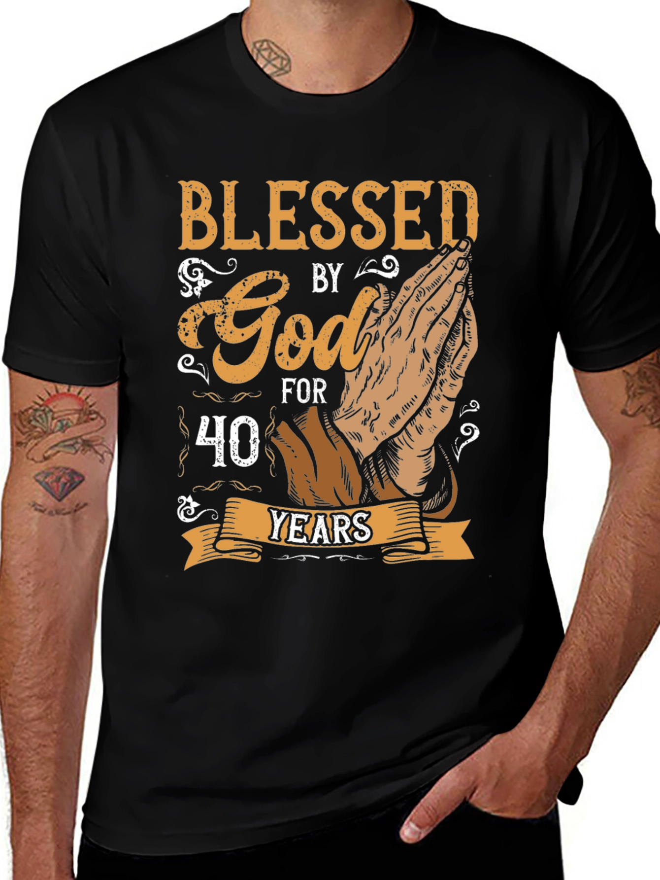 Blessed by God 40 Years T-Shirt