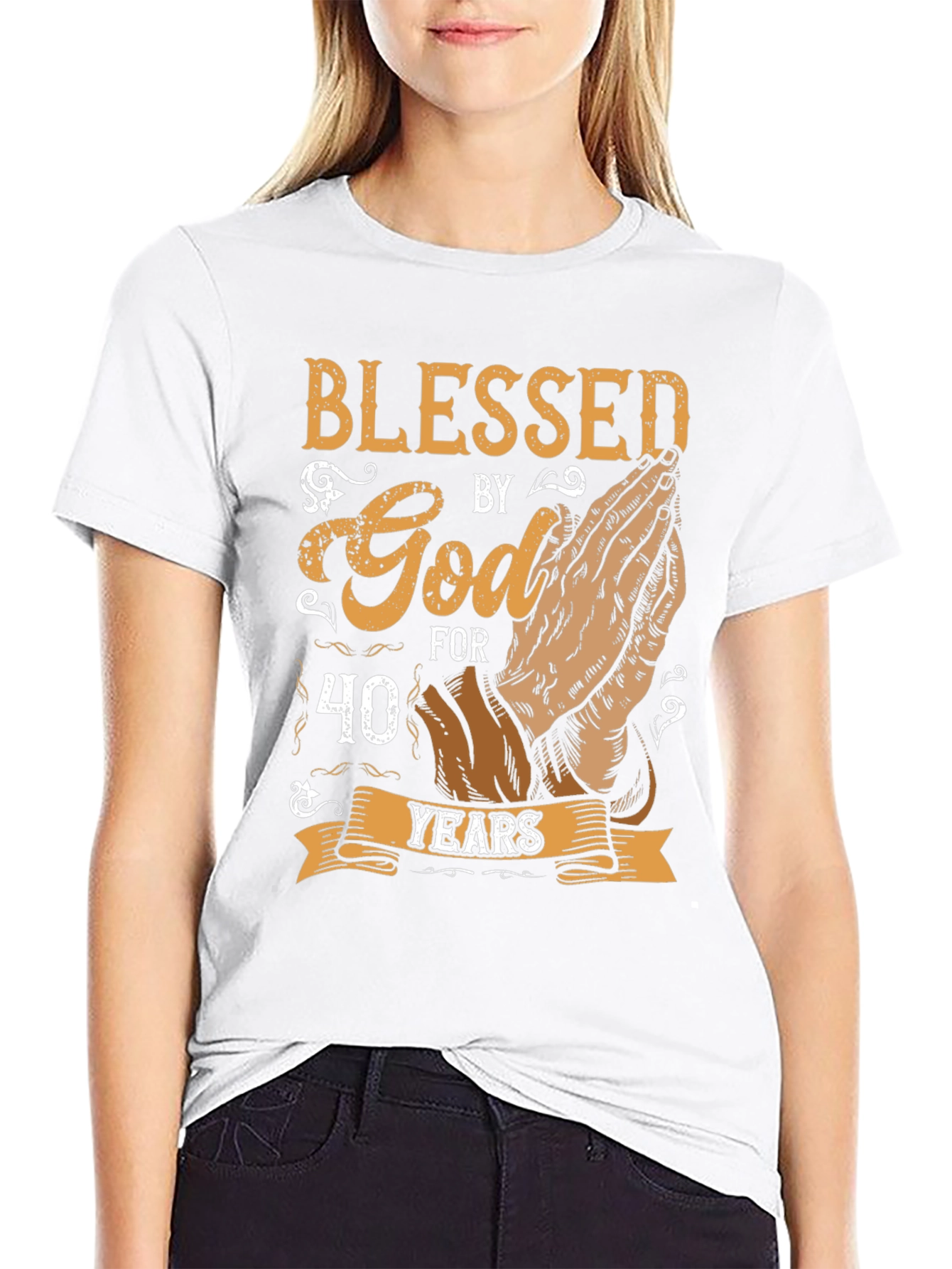 Blessed by God 40 Years T-Shirt