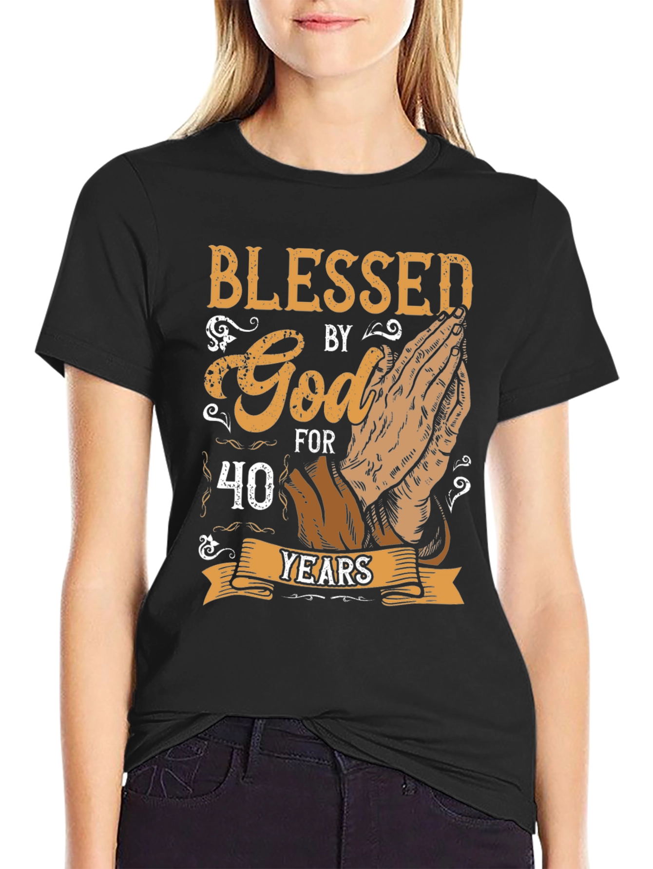 Blessed by God 40 Years T-Shirt
