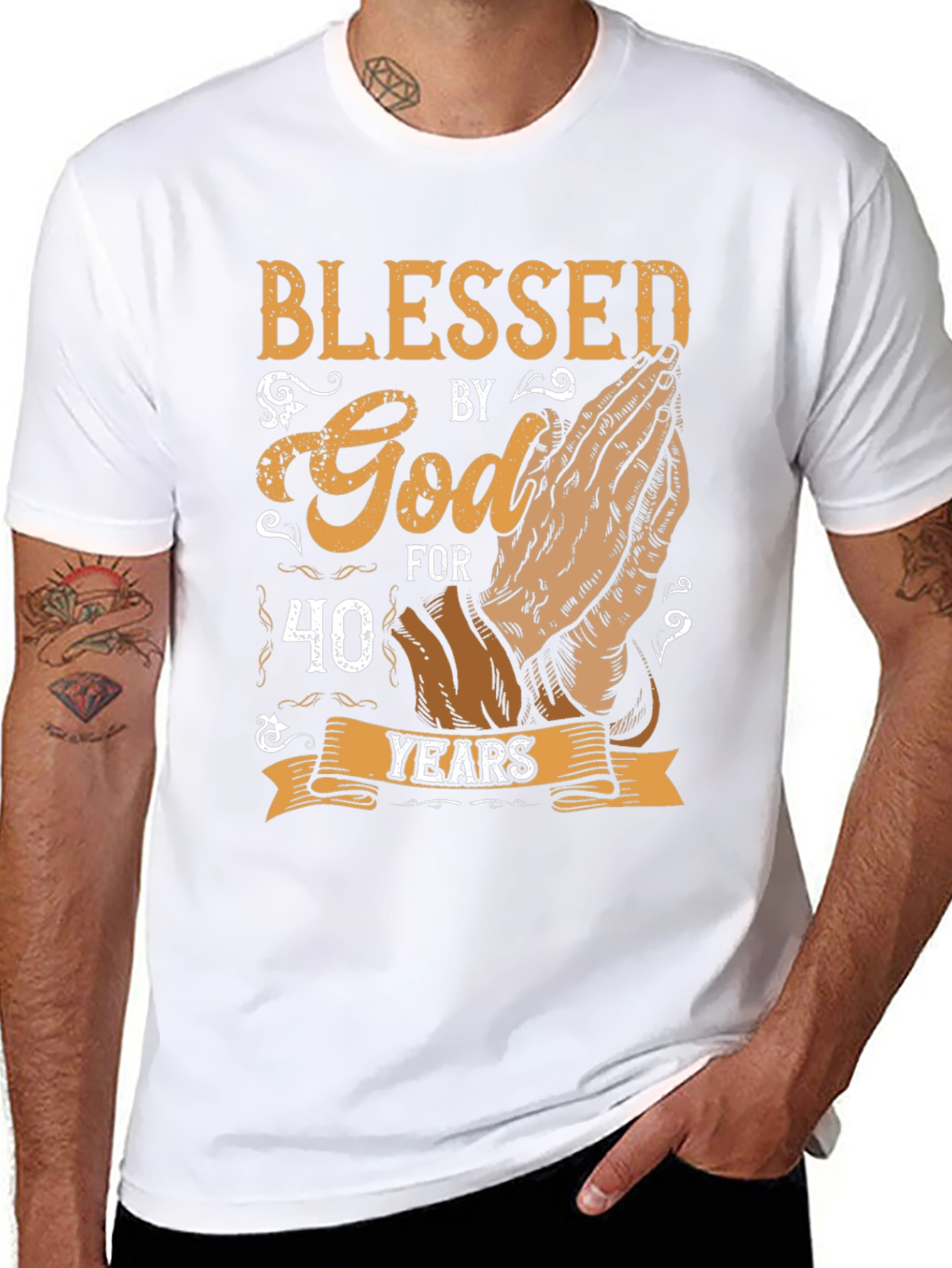 Blessed by God 40 Years T-Shirt