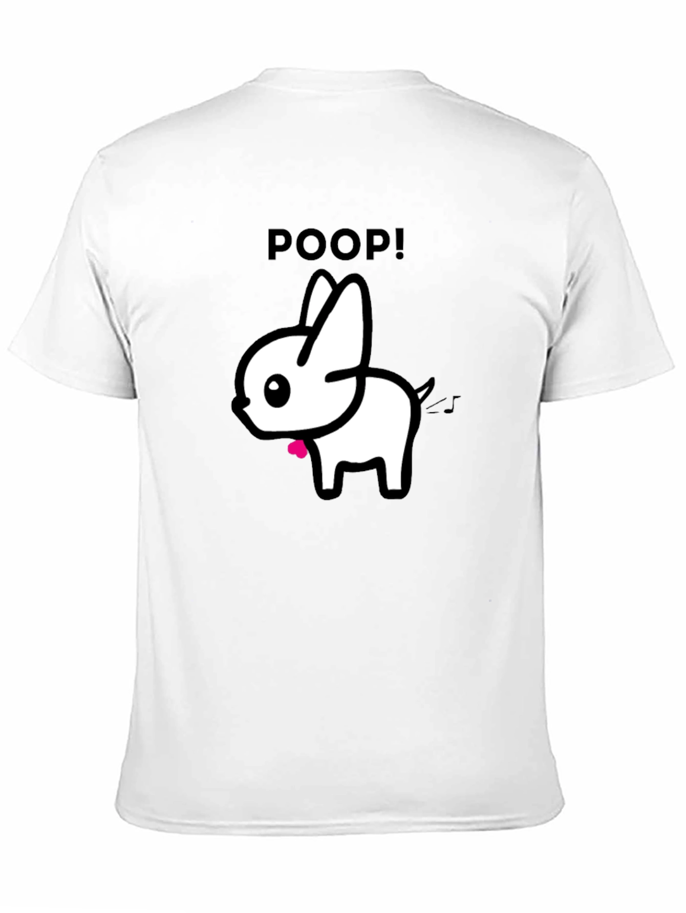 Funny Poop Dog Black Graphic T-Shirt