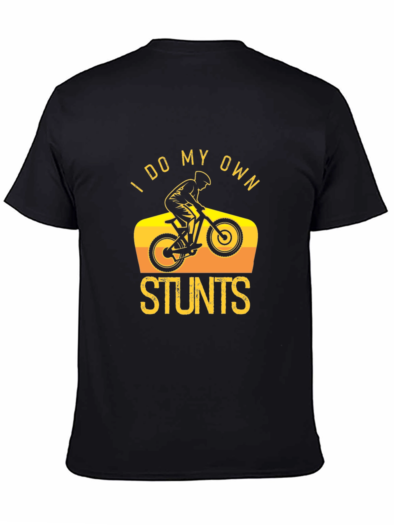 I Do My Own Stunts Black T-Shirt