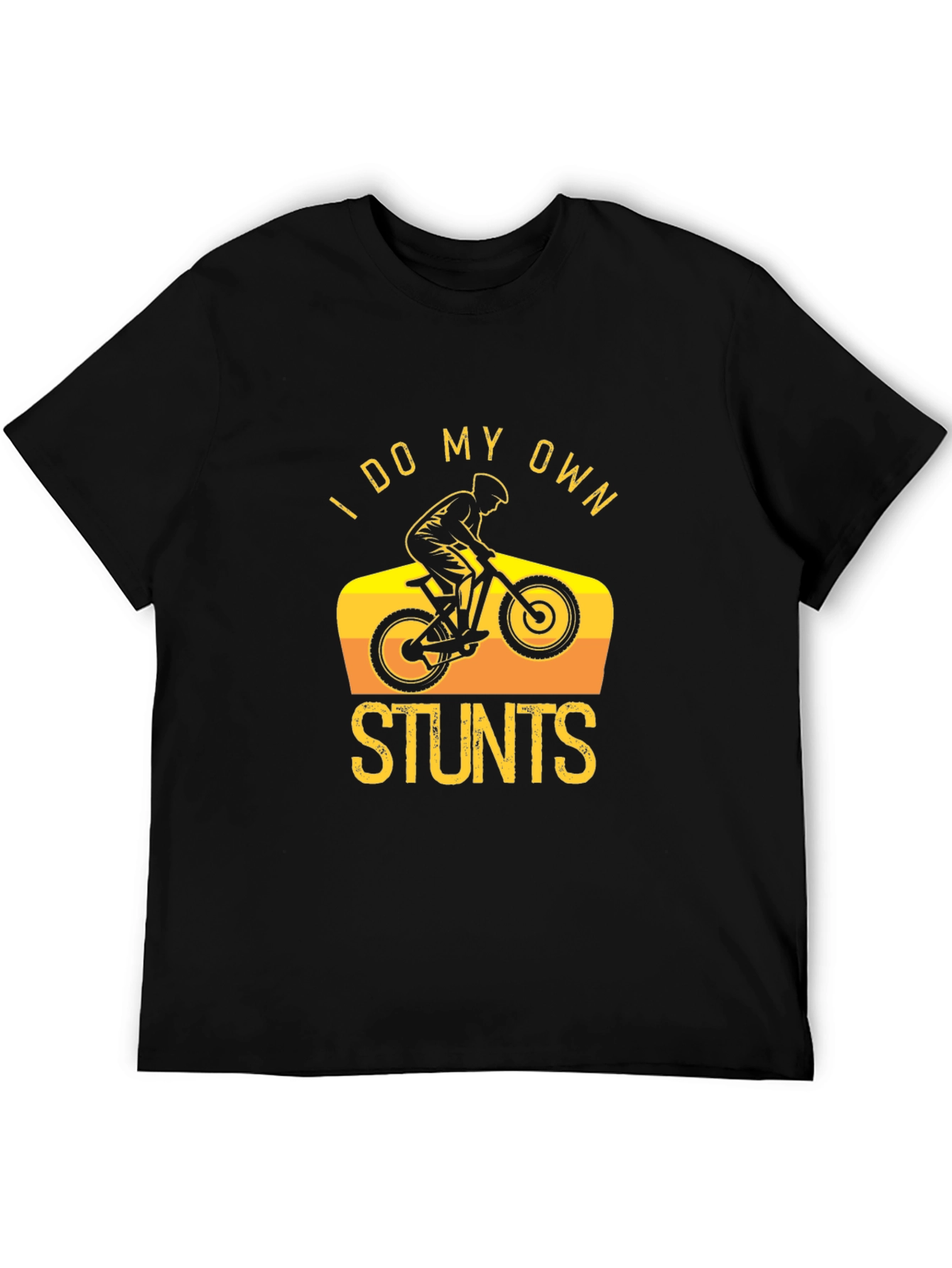 I Do My Own Stunts Black T-Shirt