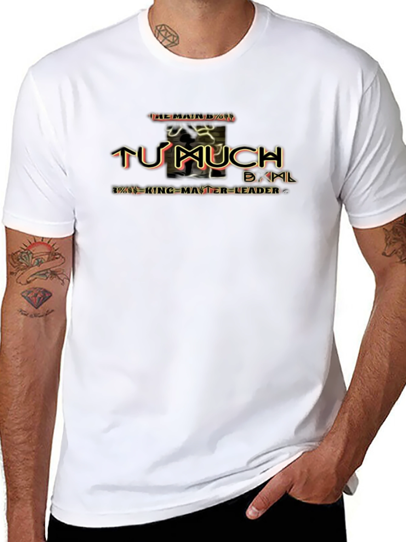 Tu Much Graphic Tee - Mens Casual Shirt