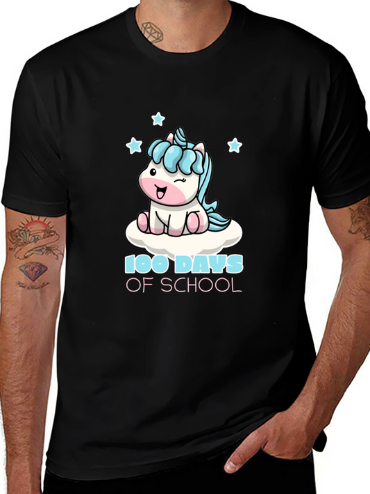 100 Days of School Unicorn Graphic Tee