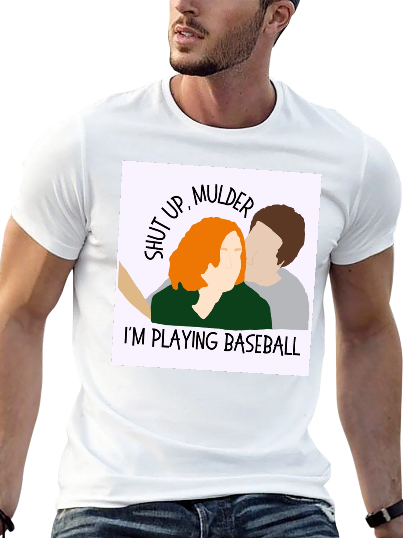 Shut Up Mulder! Baseball T-Shirt