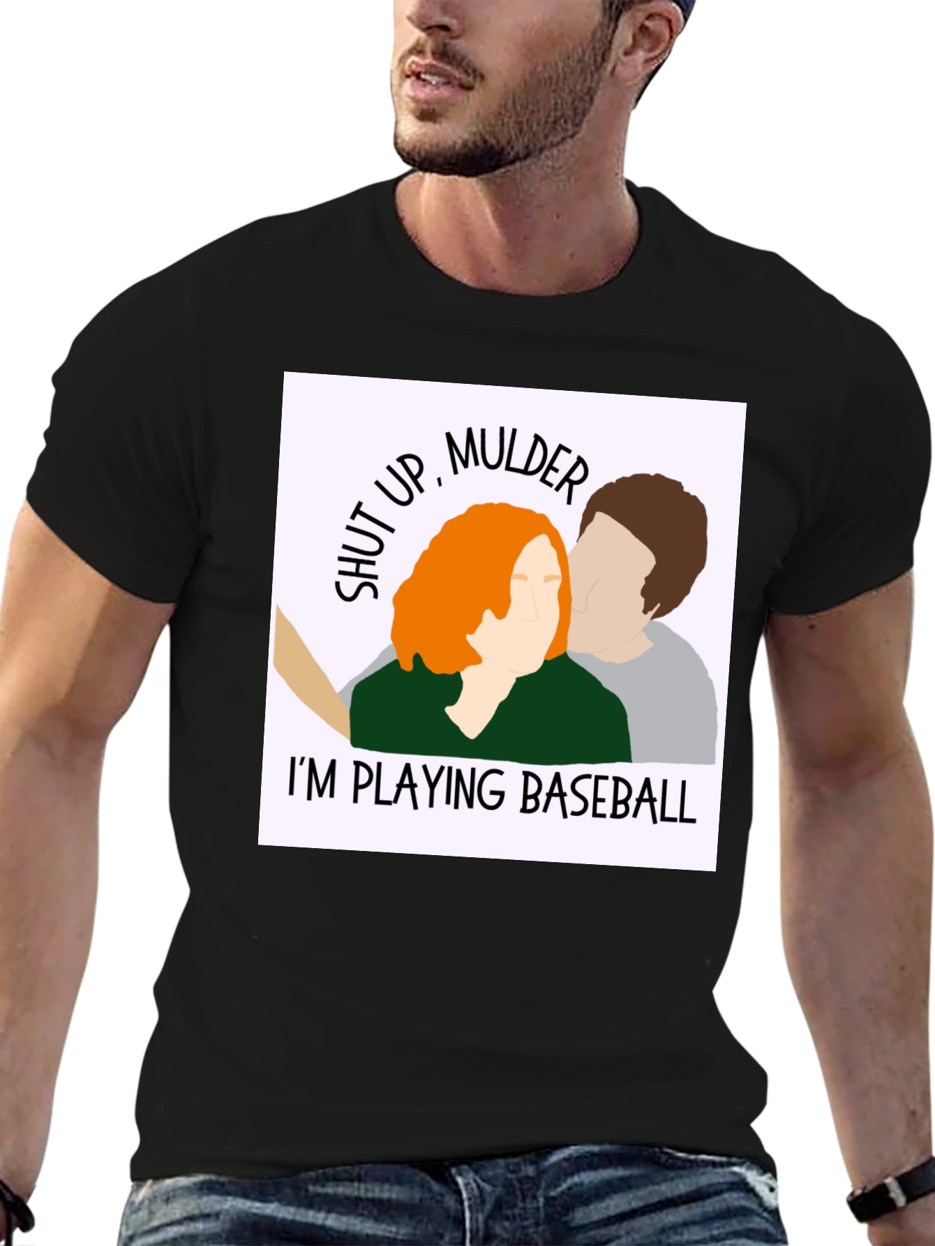Shut Up Mulder! Baseball T-Shirt