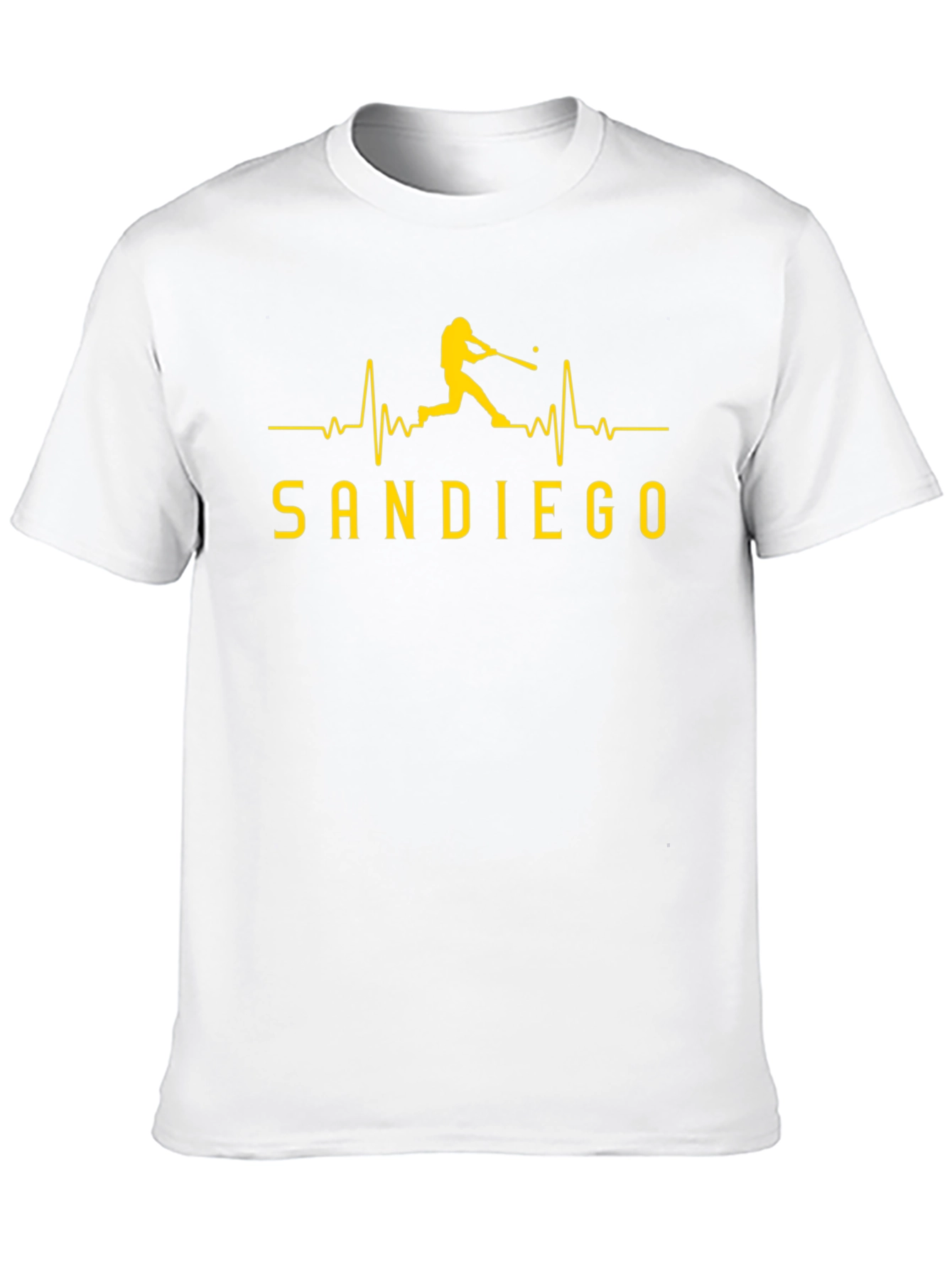 San Diego Baseball Heartbeat T-Shirt