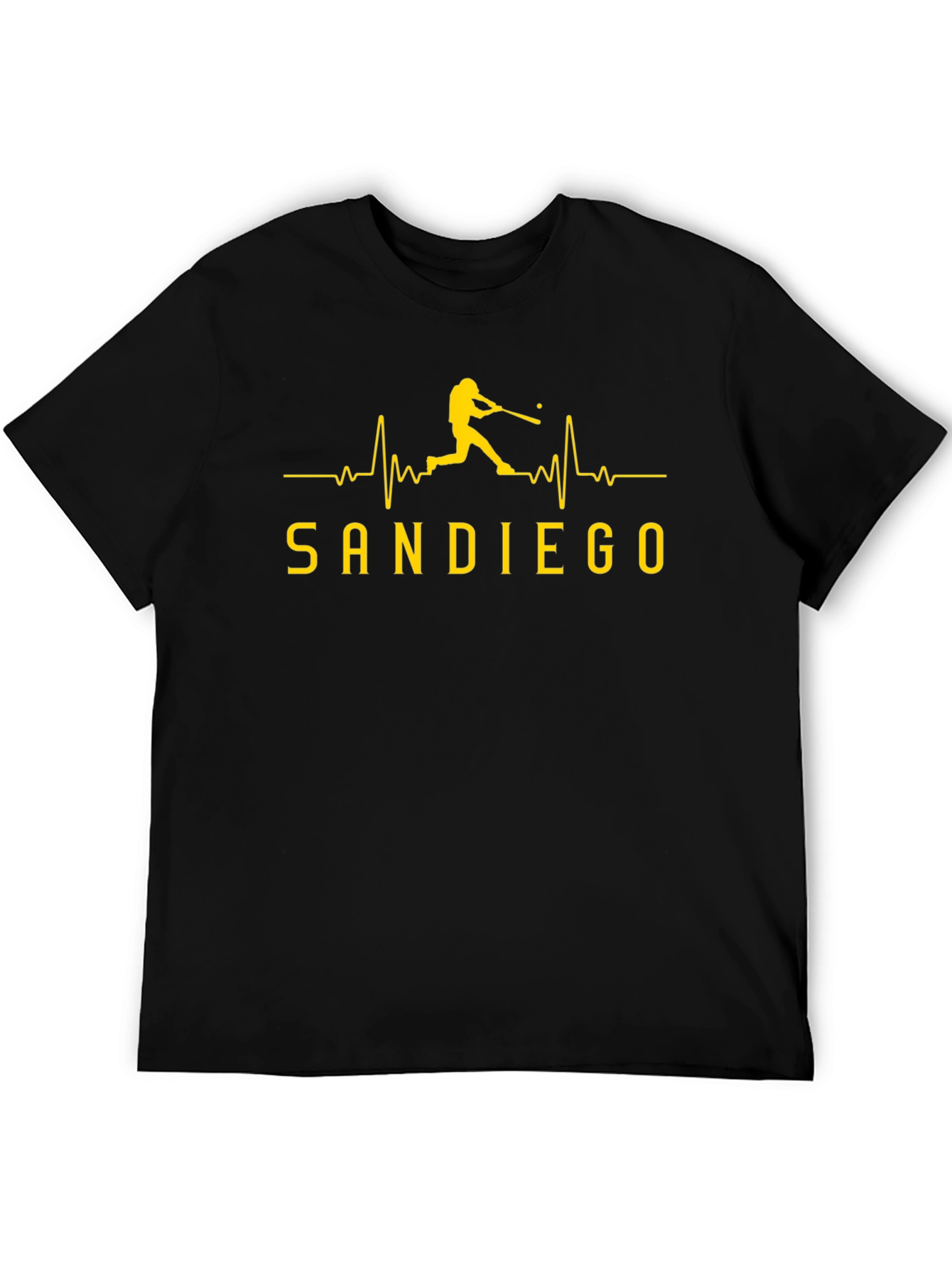San Diego Baseball Heartbeat T-Shirt