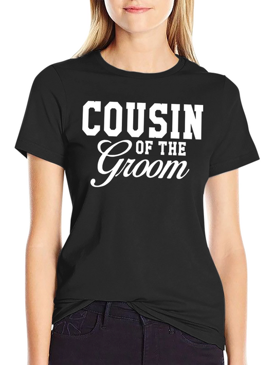 Cousin of the Groom Black T-Shirt