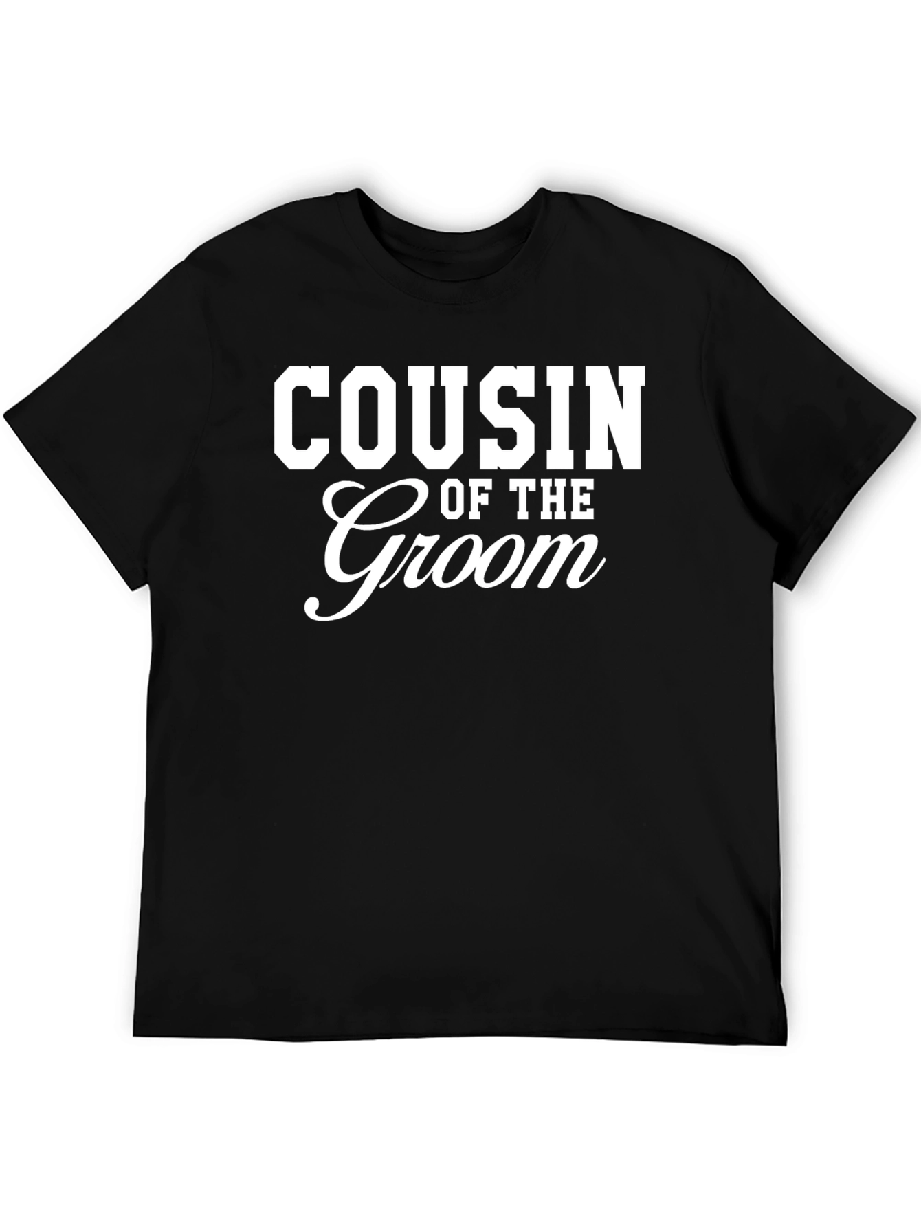 Cousin of the Groom Black T-Shirt