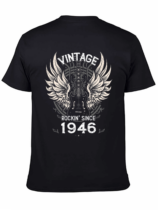 Vintage Rockin Since 1946 Guitar T-Shirt