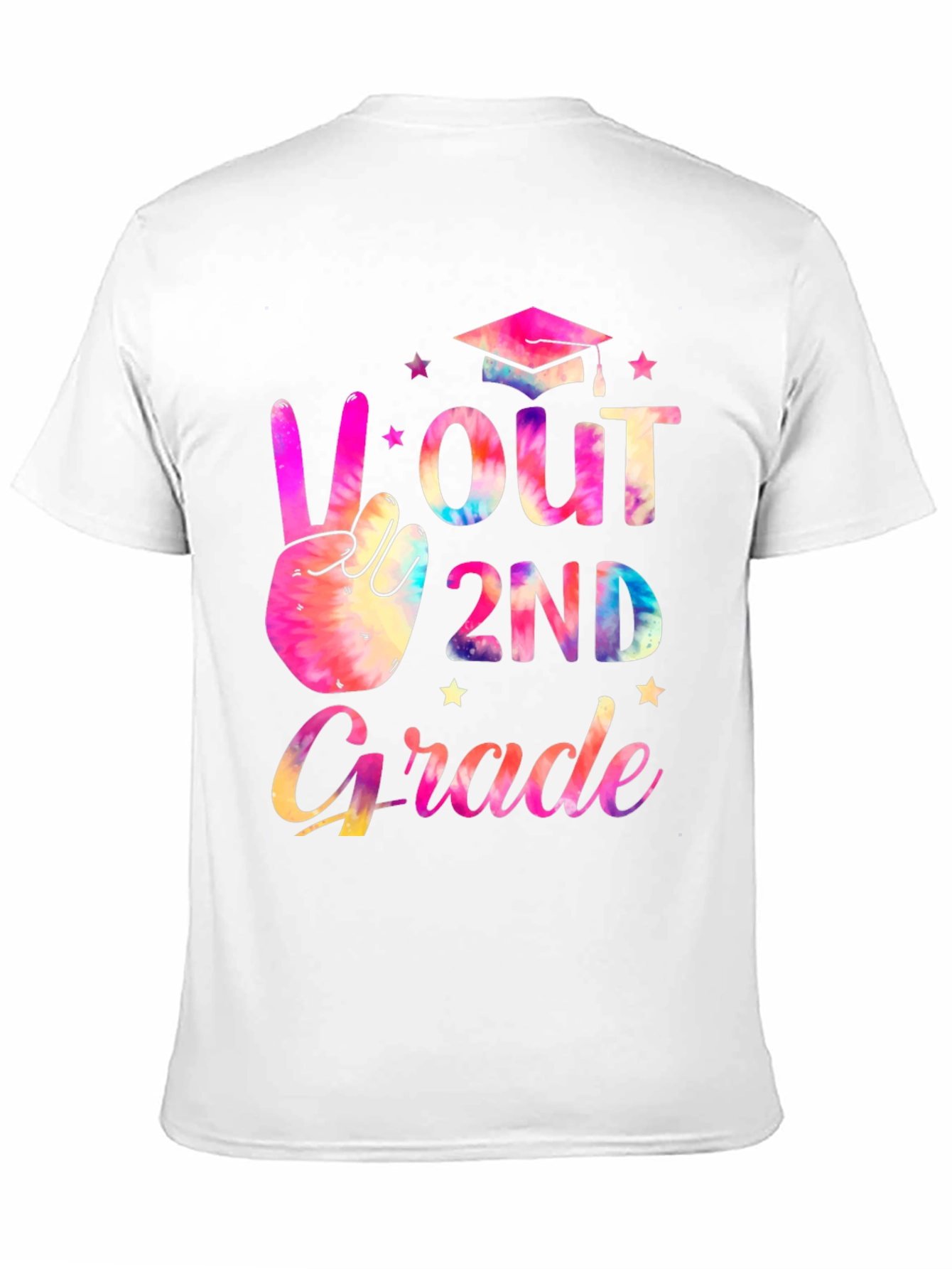 Peace Out 2nd Grade Tie Dye T-Shirt