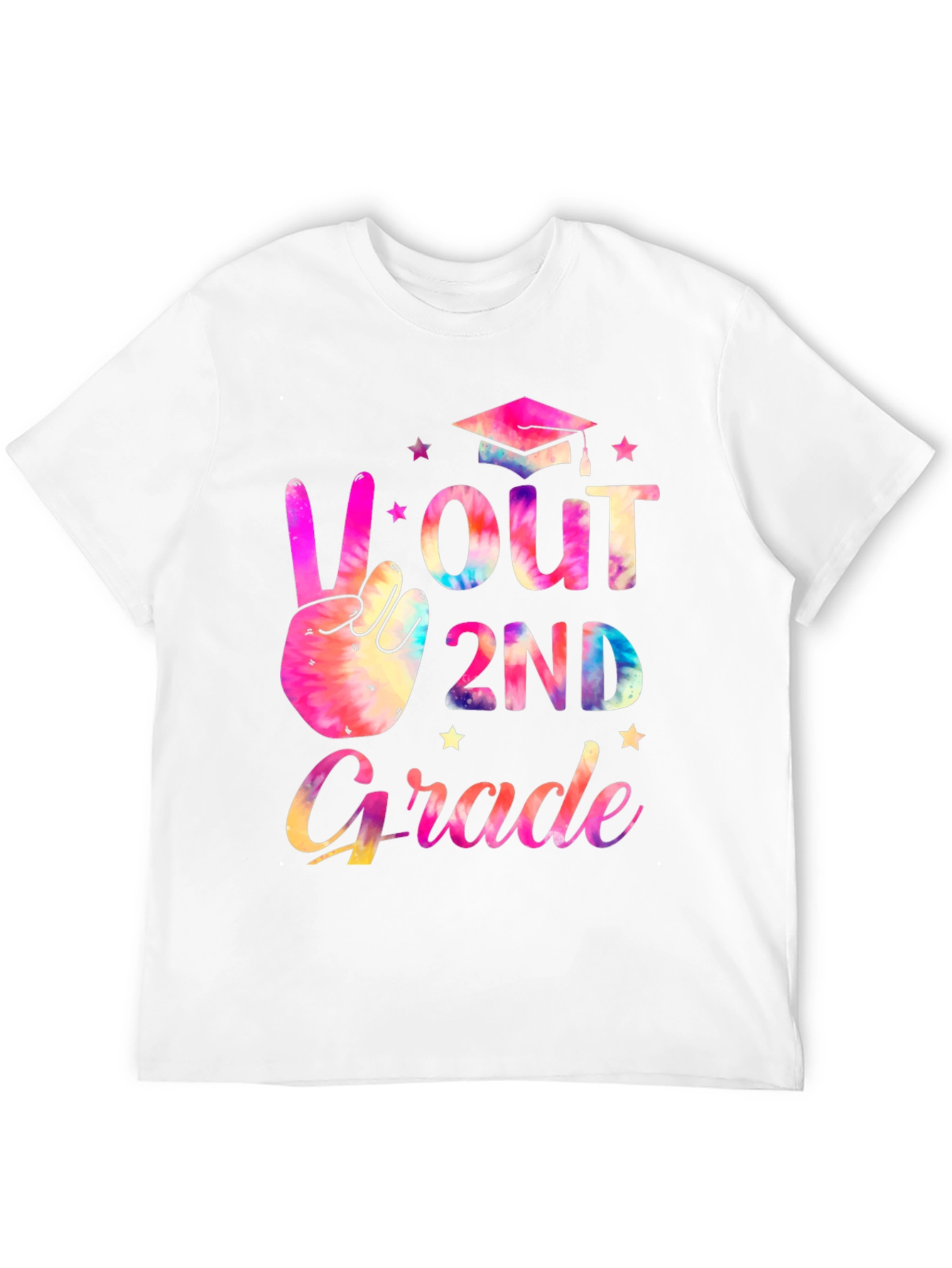 Peace Out 2nd Grade Tie Dye T-Shirt