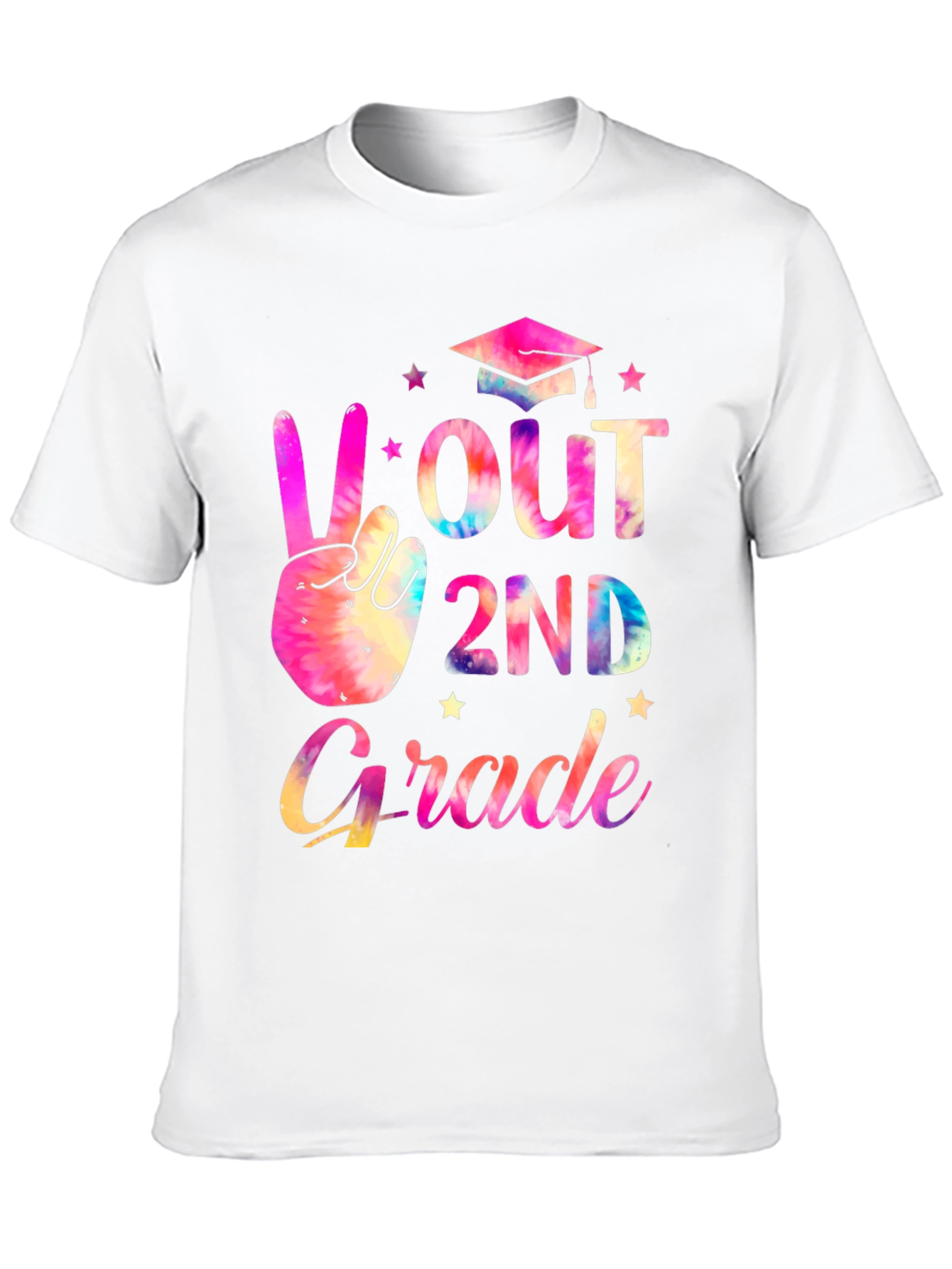 Peace Out 2nd Grade Tie Dye T-Shirt