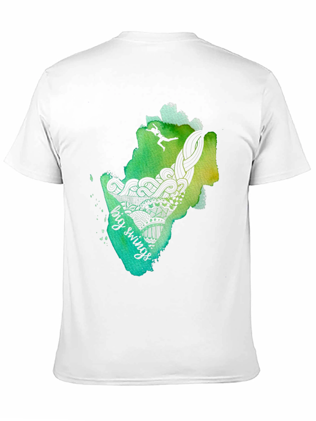 Big Swings Graphic Tee - Black Cotton T-Shirt