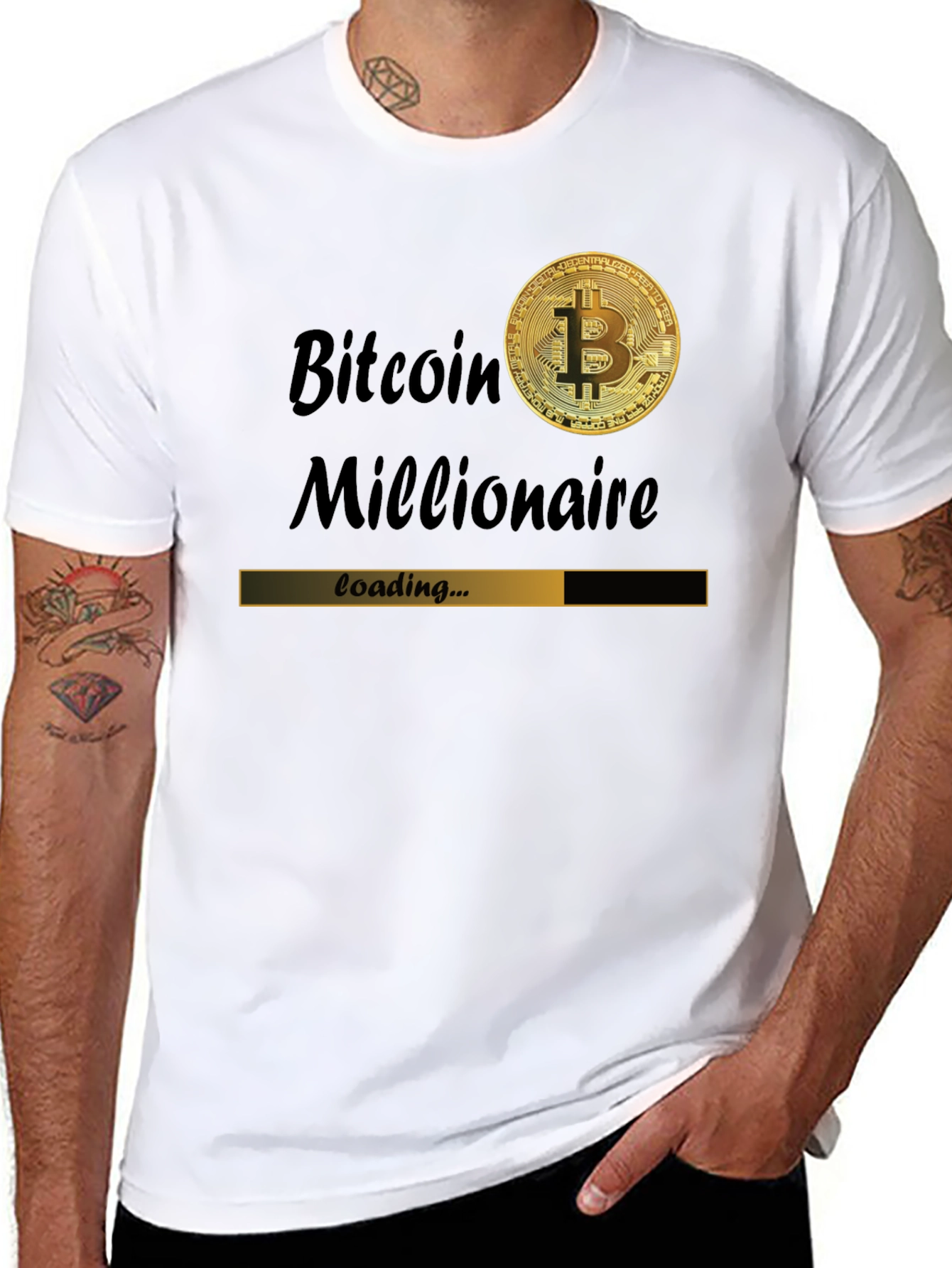 Bitcoin Millionaire Loading T-Shirt