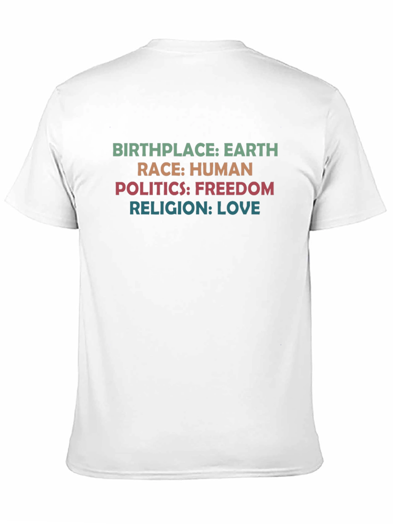 Earth Human Freedom Love T-Shirt
