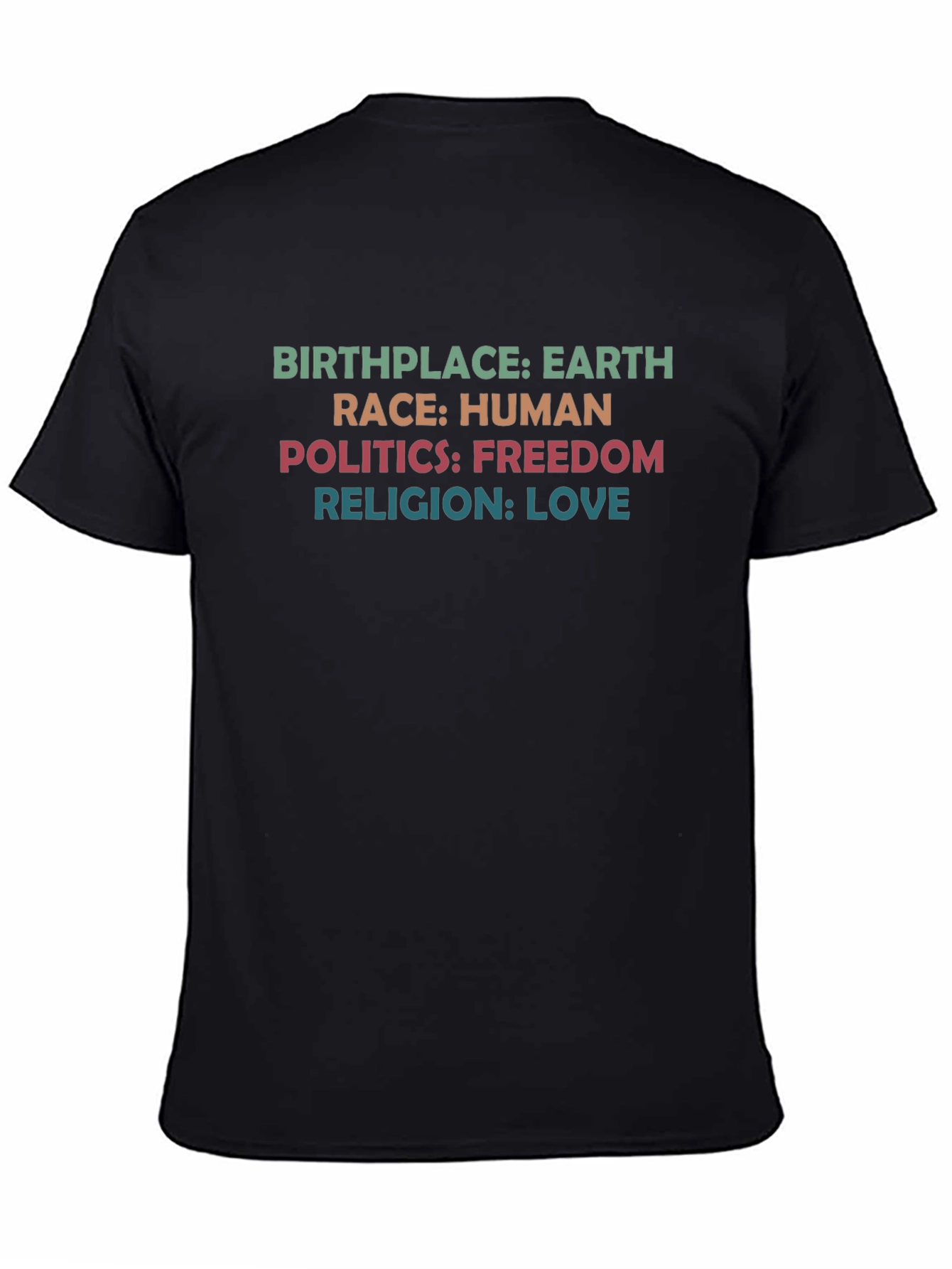 Earth Human Freedom Love T-Shirt
