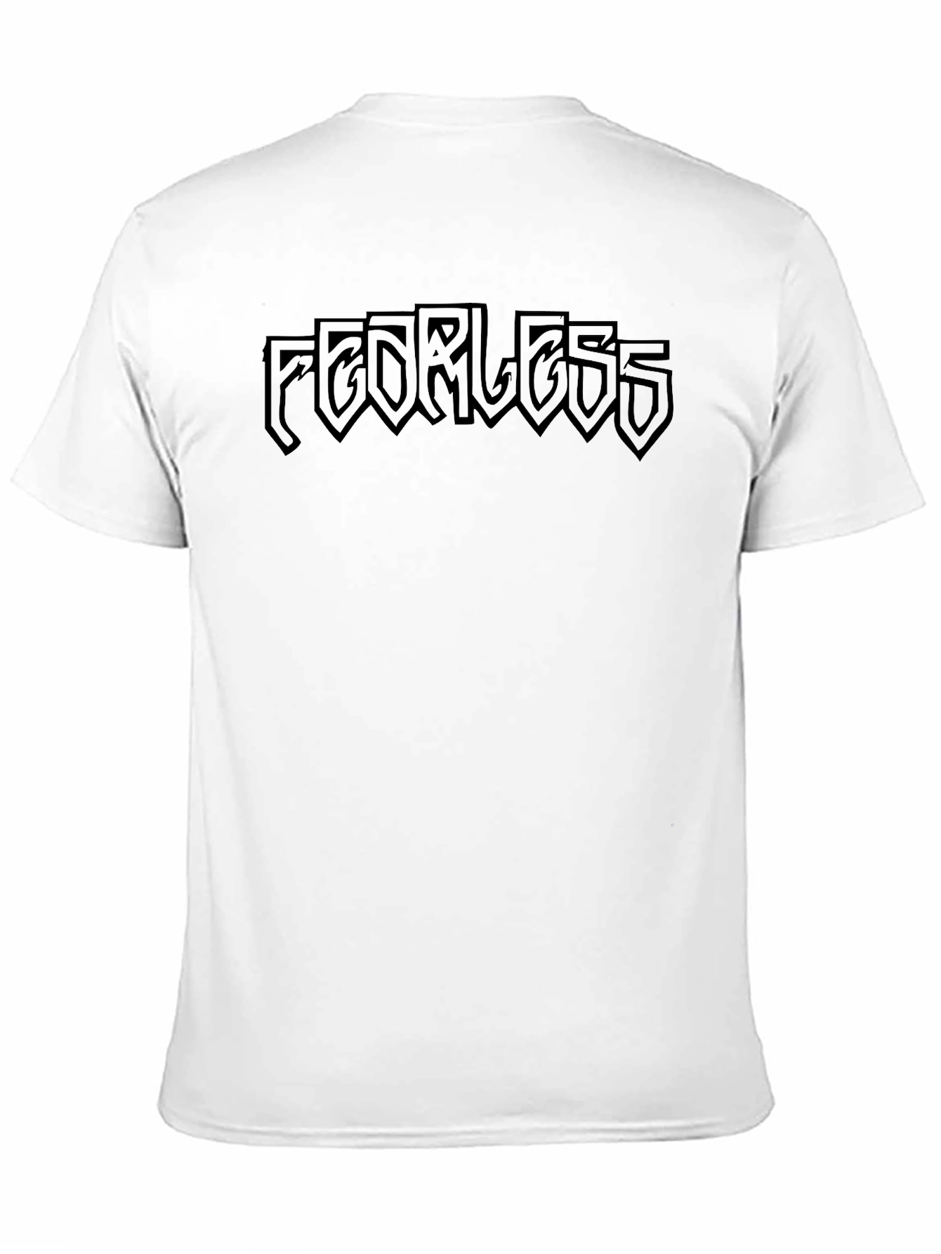 Fearless Black Graphic T-Shirt - Edgy Style