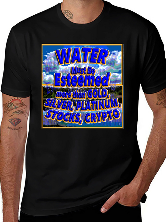 Water Esteemed Tee - More Than Gold Black T-Shirt