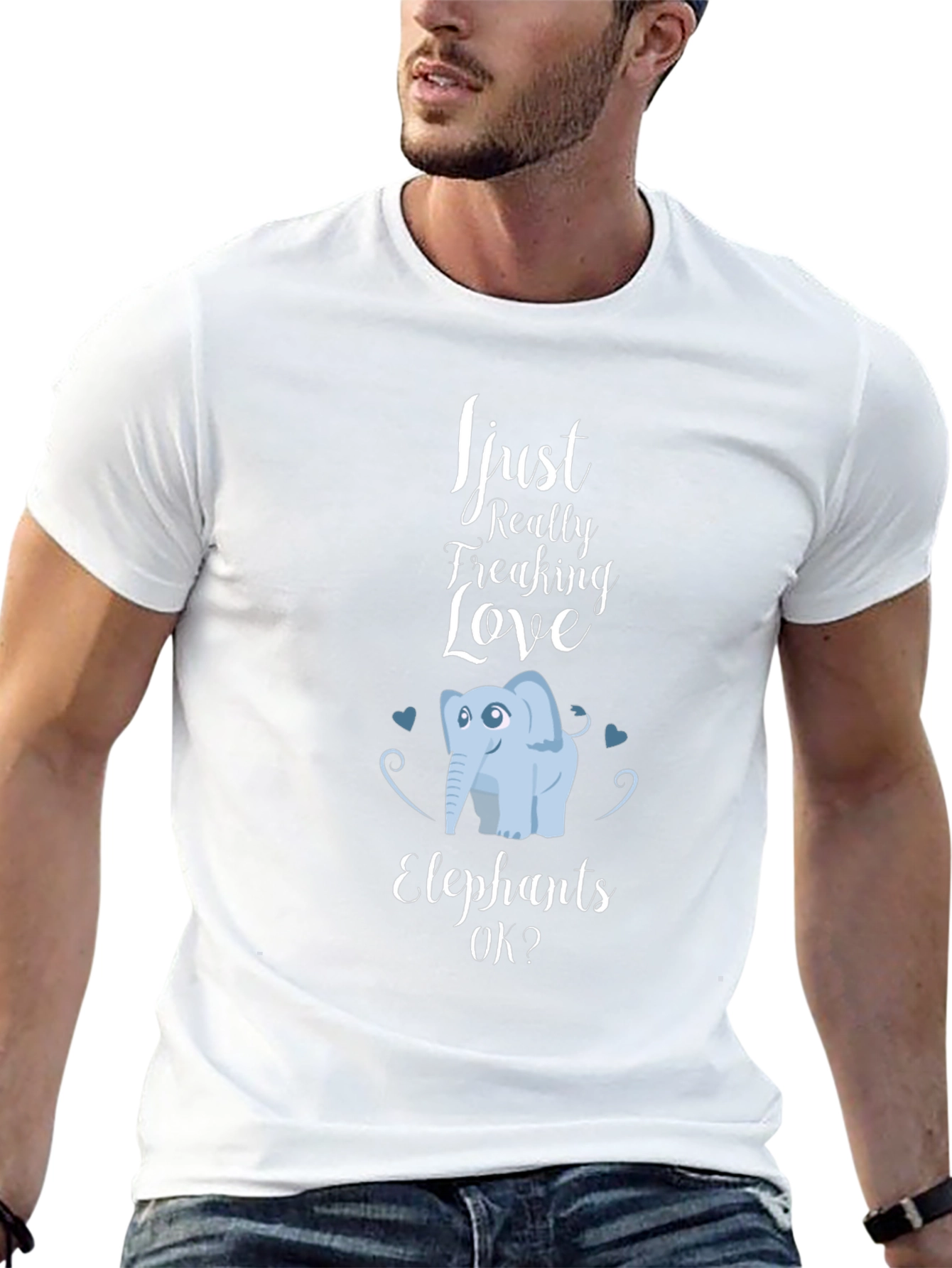 Elephant Lover T-Shirt - Cute Animal Graphic Tee