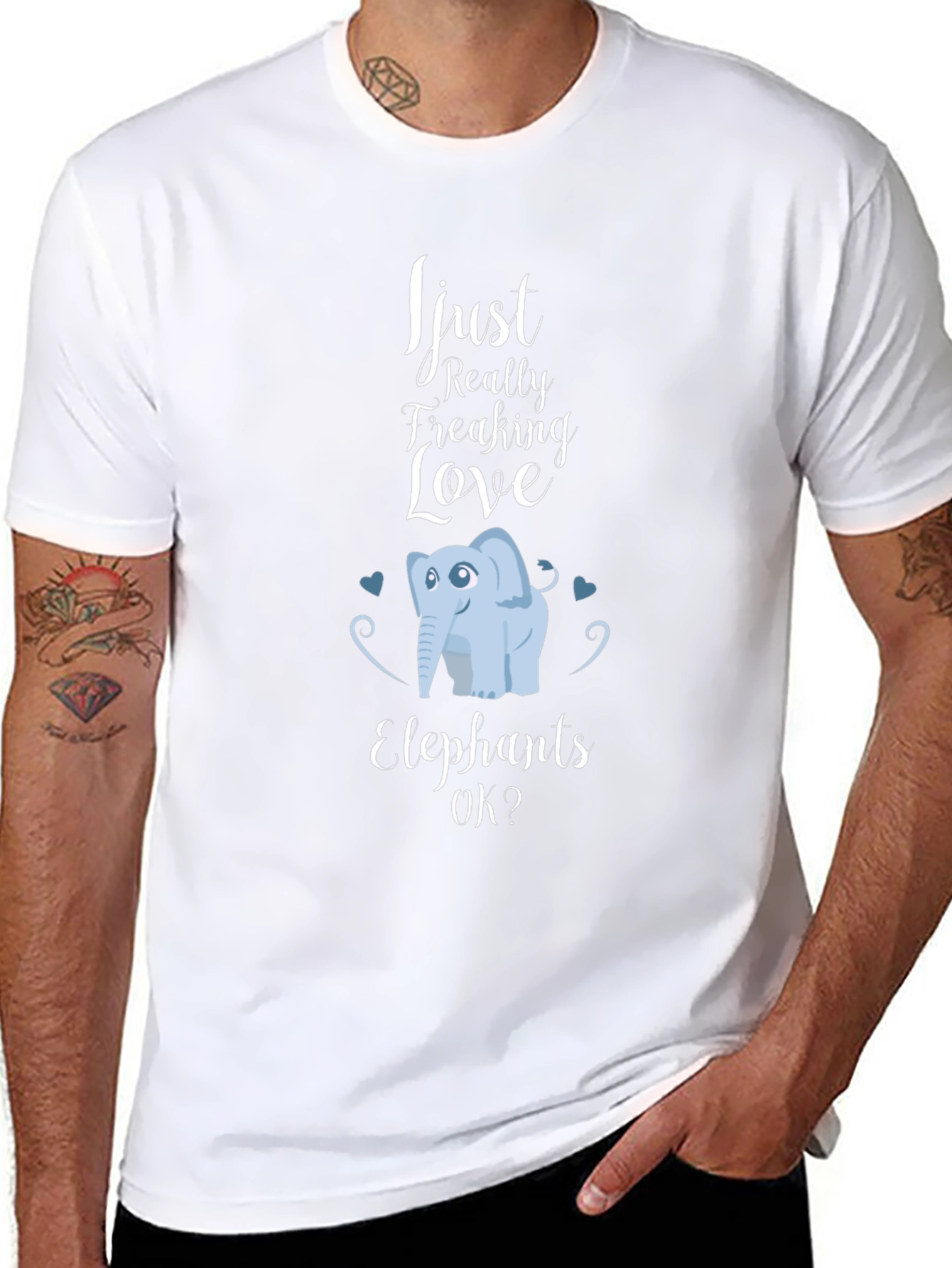 Elephant Lover T-Shirt - Cute Animal Graphic Tee