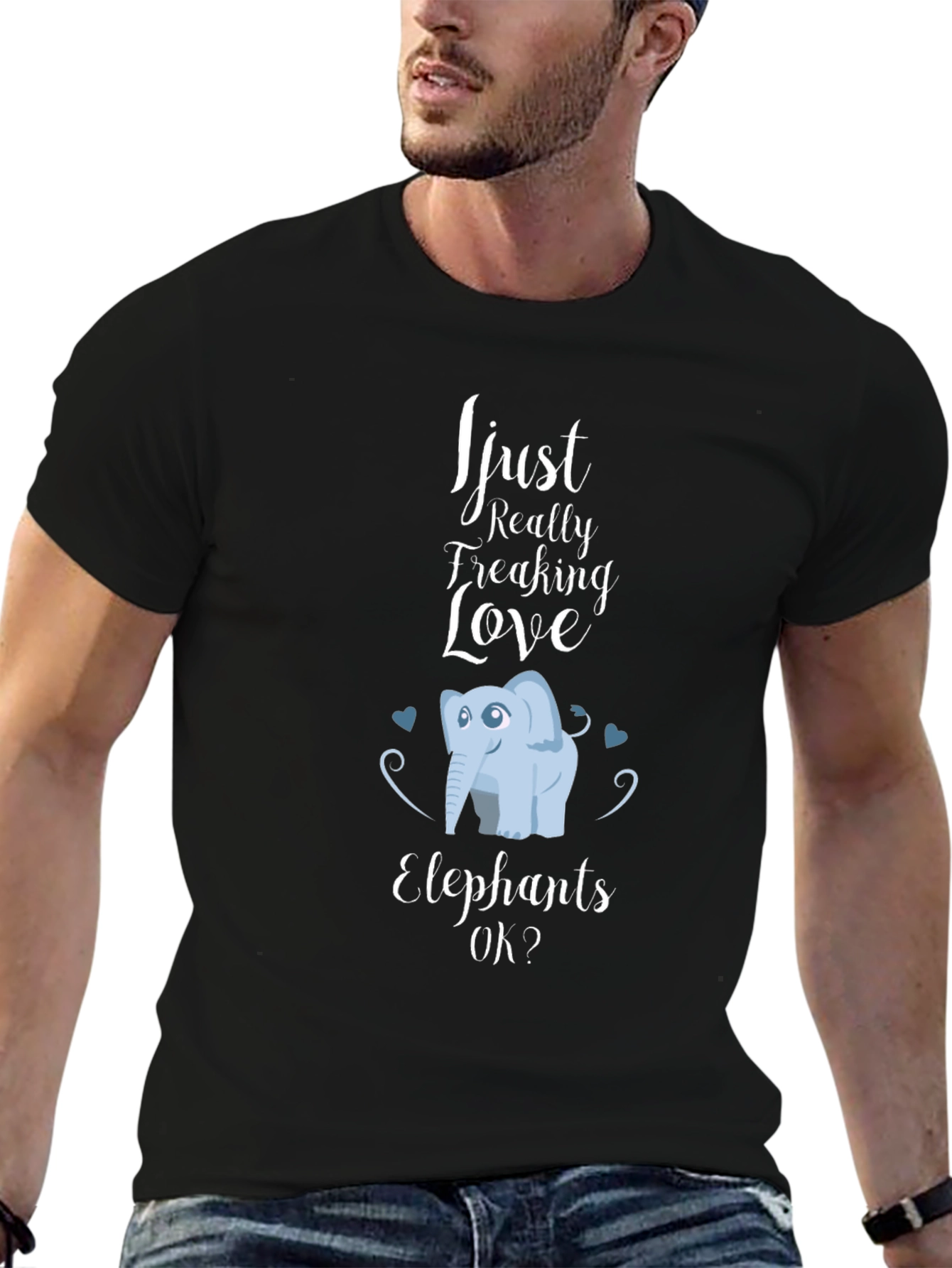 Elephant Lover T-Shirt - Cute Animal Graphic Tee