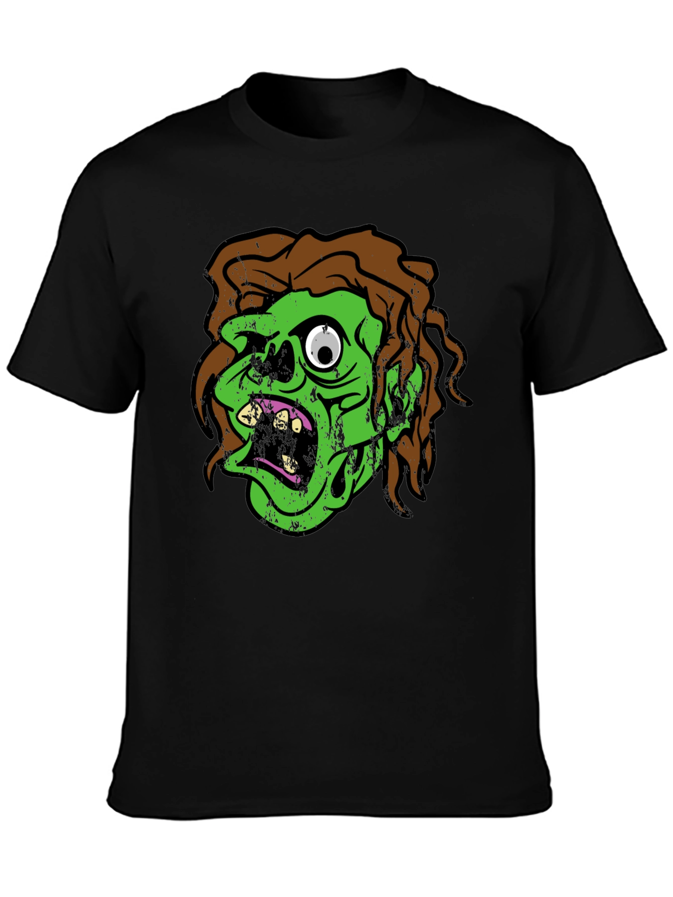 Zombie Graphic T-Shirt - Green Monster