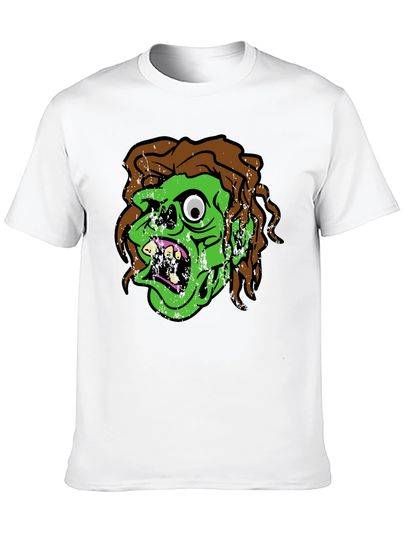 Zombie Graphic T-Shirt - Green Monster